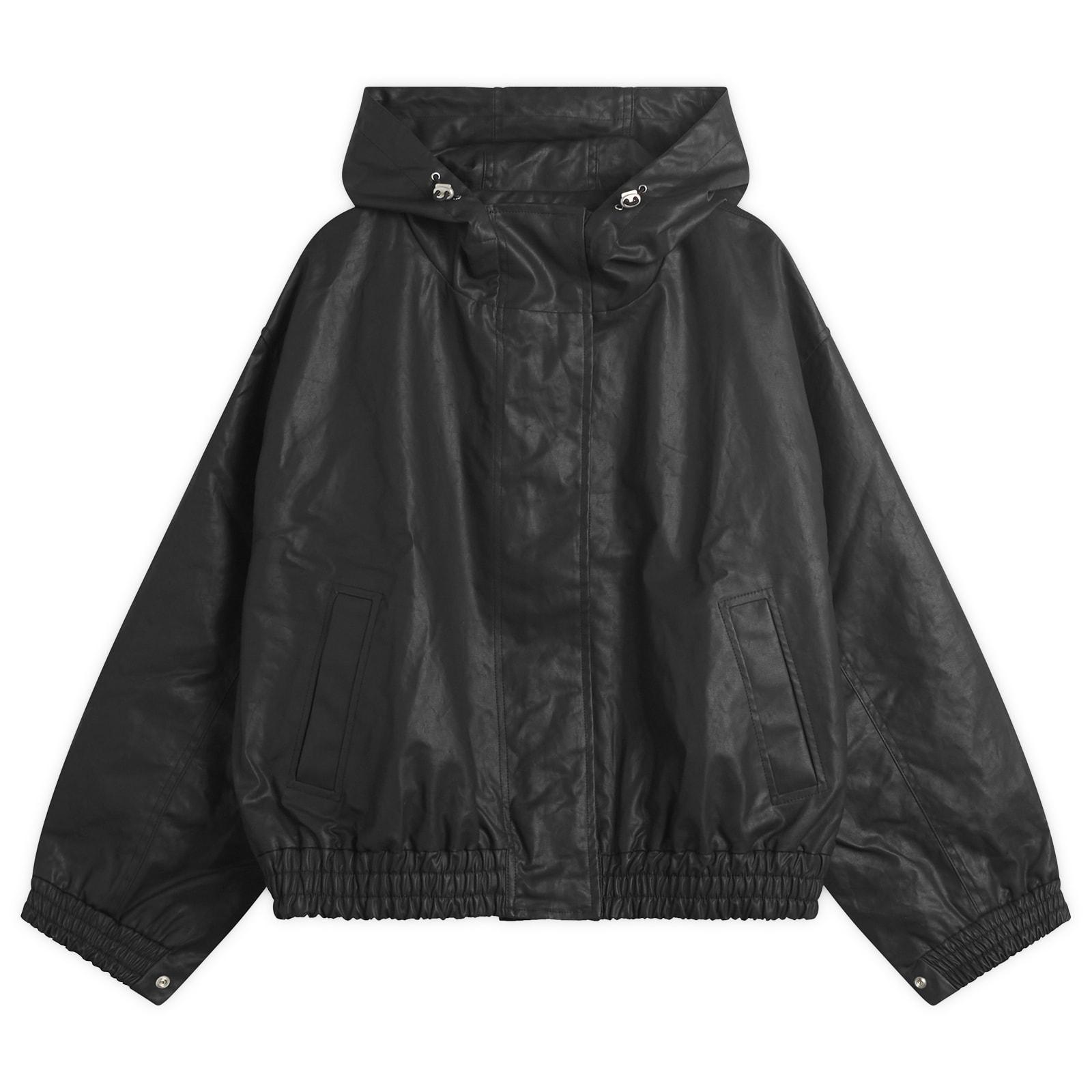 Studio Nicholson Hooded Short Coat in Black | Lyst