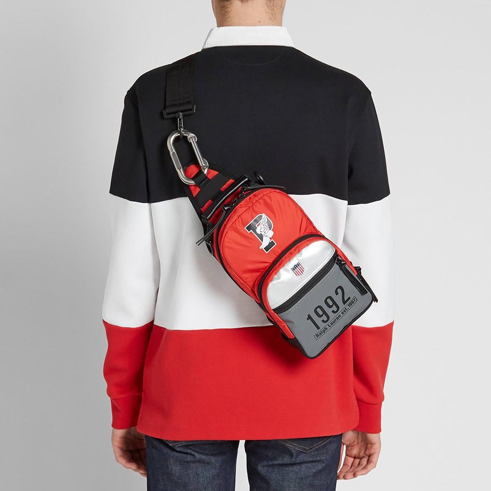Polo Ralph Lauren Stadium Cross-body Bag in Red for Men | Lyst