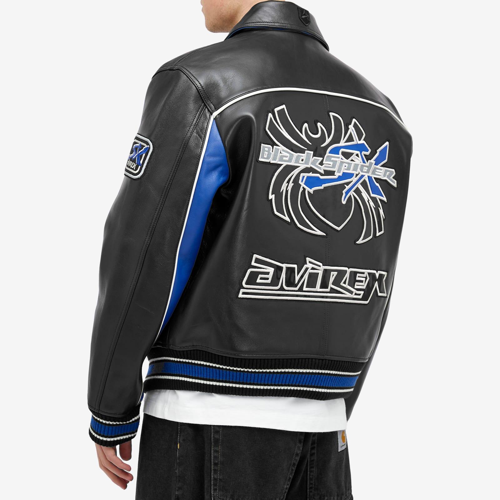 AVIREX　TRACK LEATHER JACKET Leather Bomber Avirex Track Field Jacket 90s Avirex 'Track