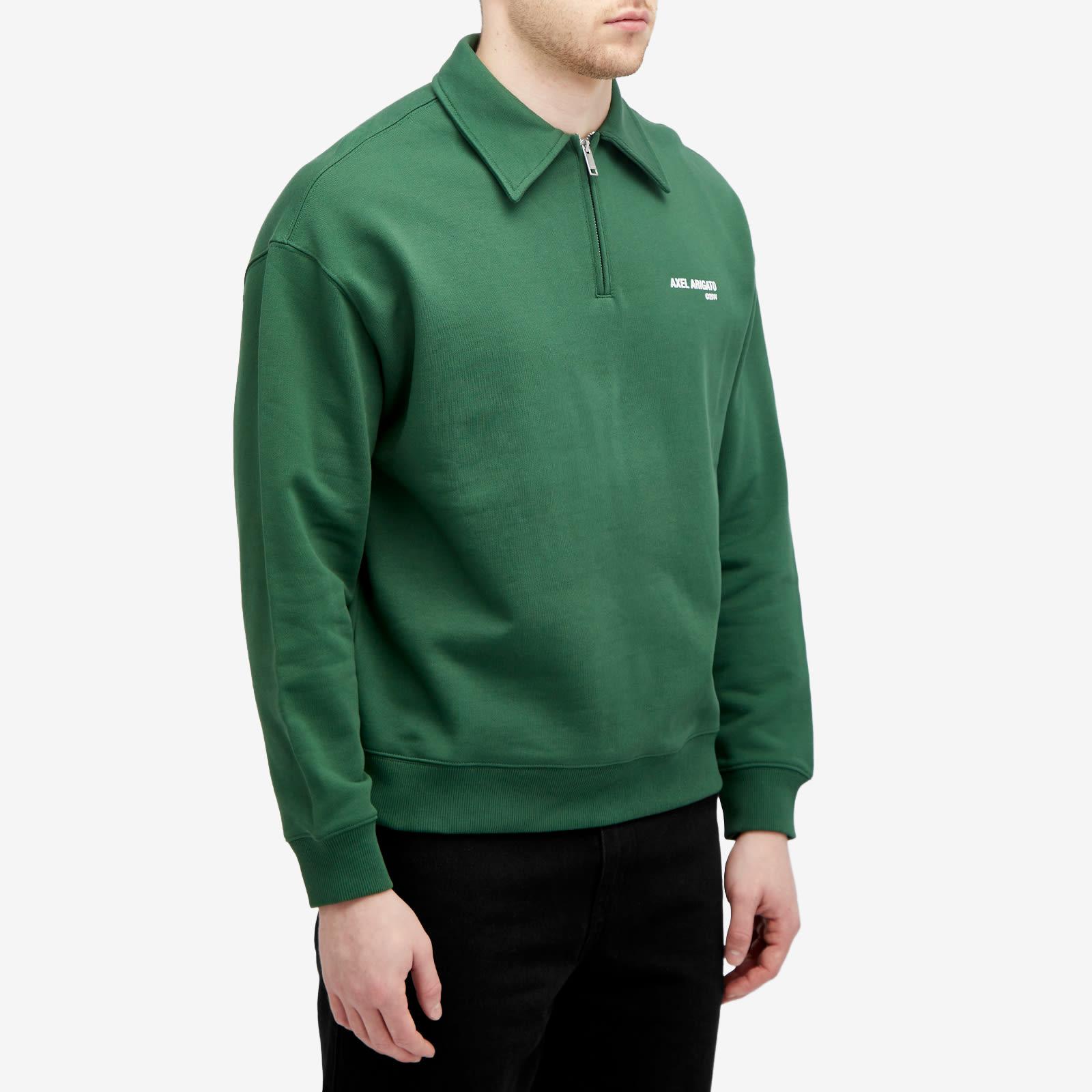 Axel Arigato Remi Half Zip Sweat in Green for Men Lyst