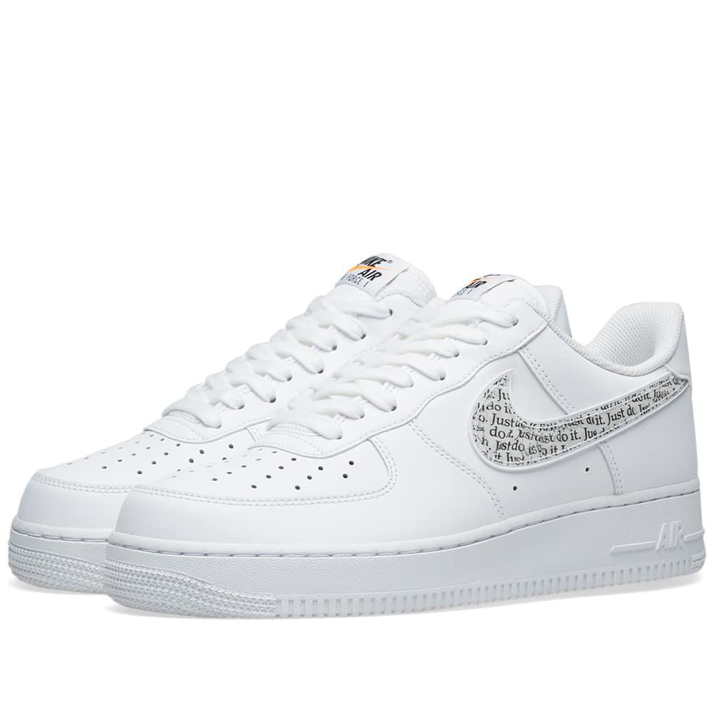 Nike Air Force 1 '07 Lv8 Just Do It Sneaker in White for Men | Lyst