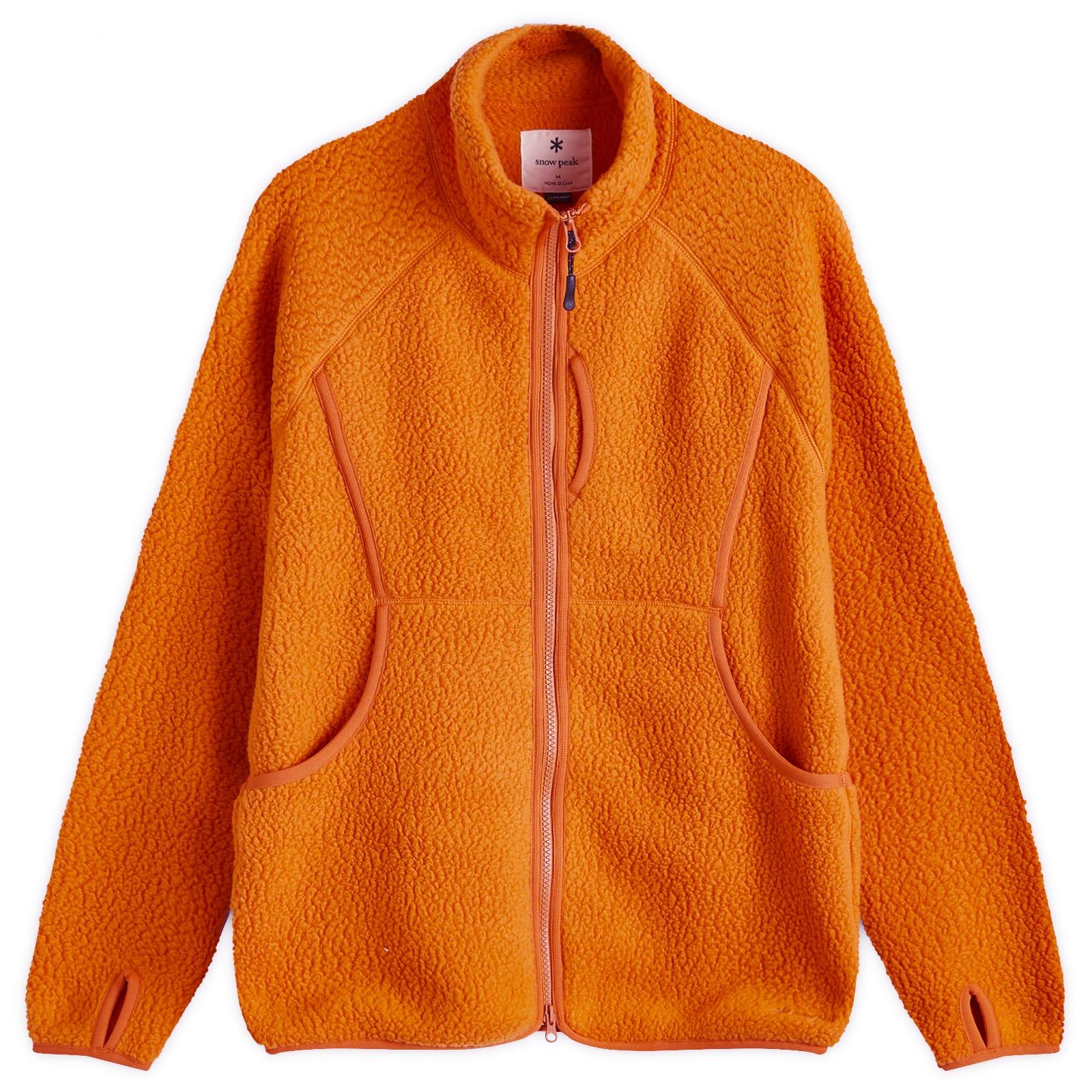 Snow Peak Thermal Boa Fleece Jacket in Orange for Men | Lyst