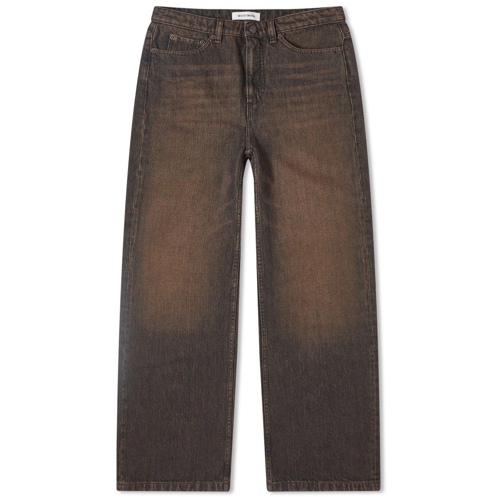WOOD WOOD Ellie Baggy Jeans in Brown Lyst