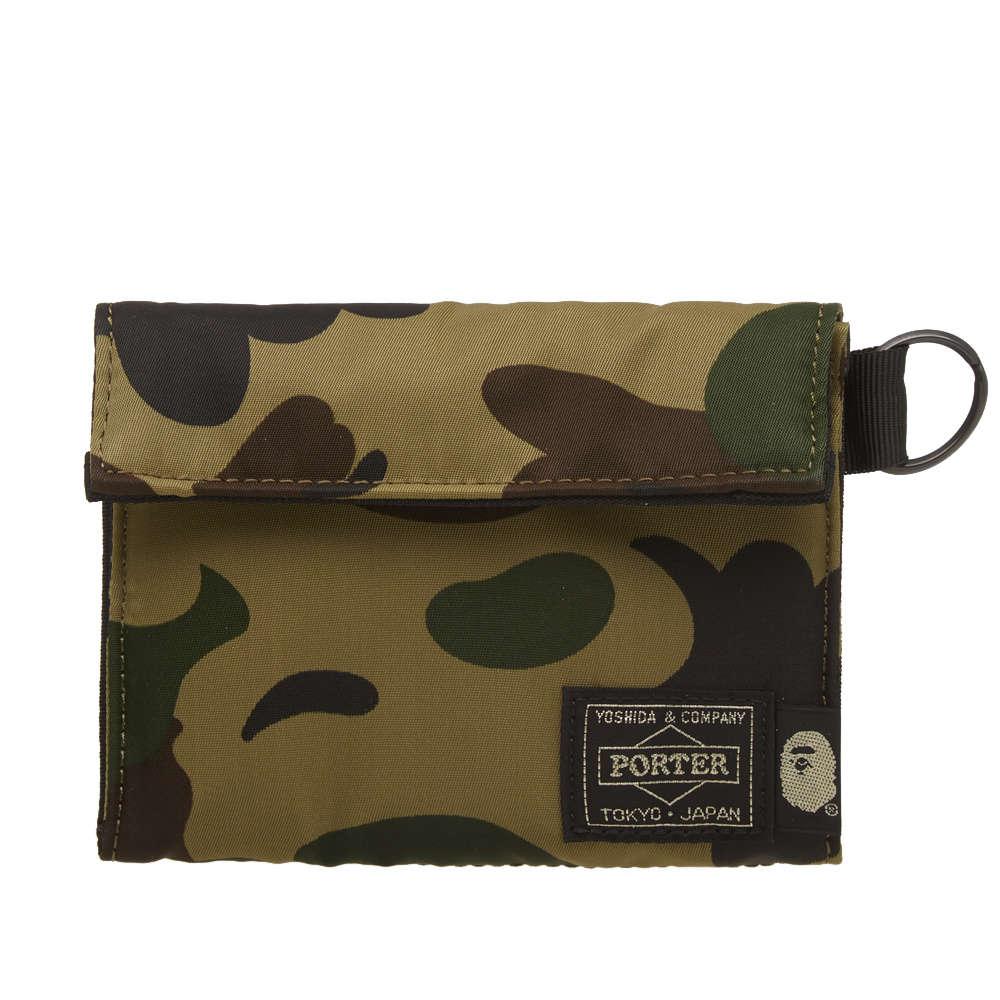 Lyst A Bathing Ape X Porter 1st Camo Wallet In Green For Men Gallery