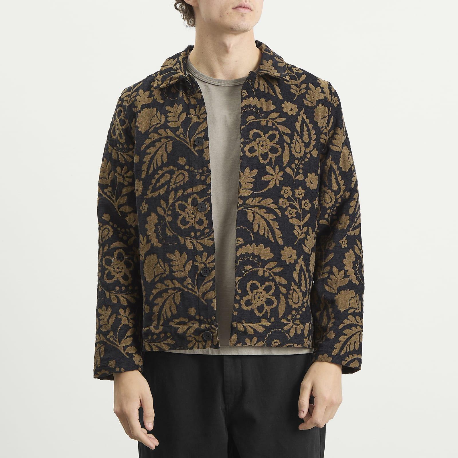 Wax London Iggy Chenille Jacquard Jacket in Green for Men | Lyst