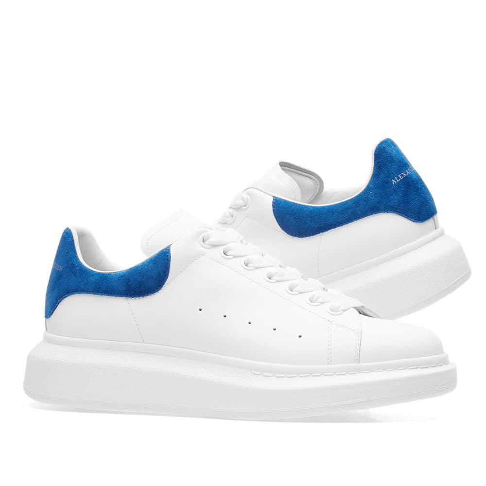 Alexander McQueen Wedge Sole Suede Heel Tab Sneaker in