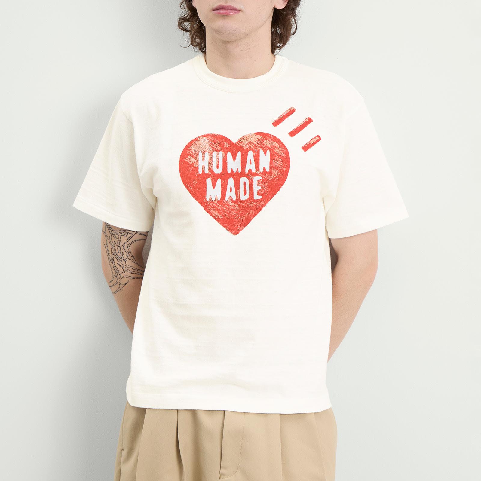 Human Made Big Heart T-Shirt in White for Men | Lyst