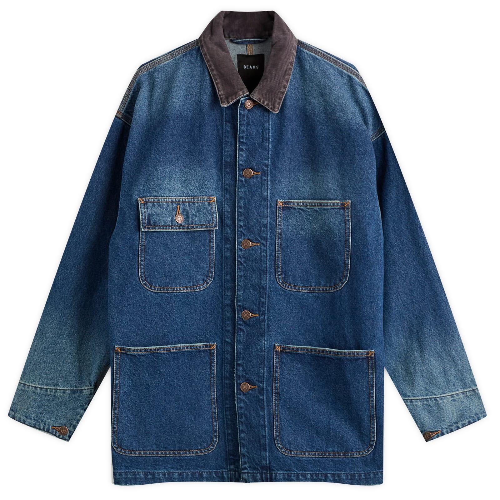Jacket Beams Plus Indigo Chore | PLUS New - Denim Linen Cotton Mil