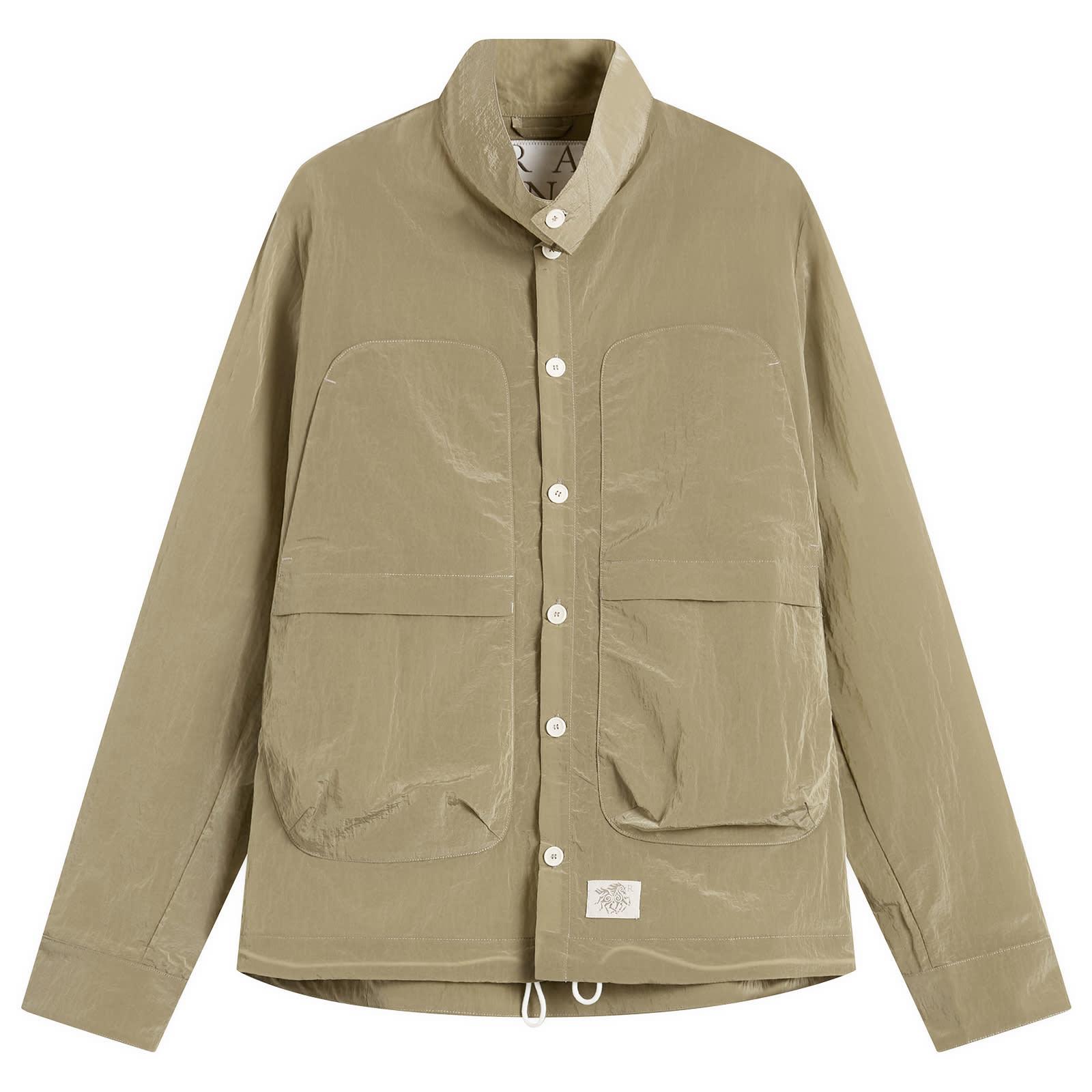 RANRA Epitome Shiny Nylon Overshirt in Green for Men | Lyst