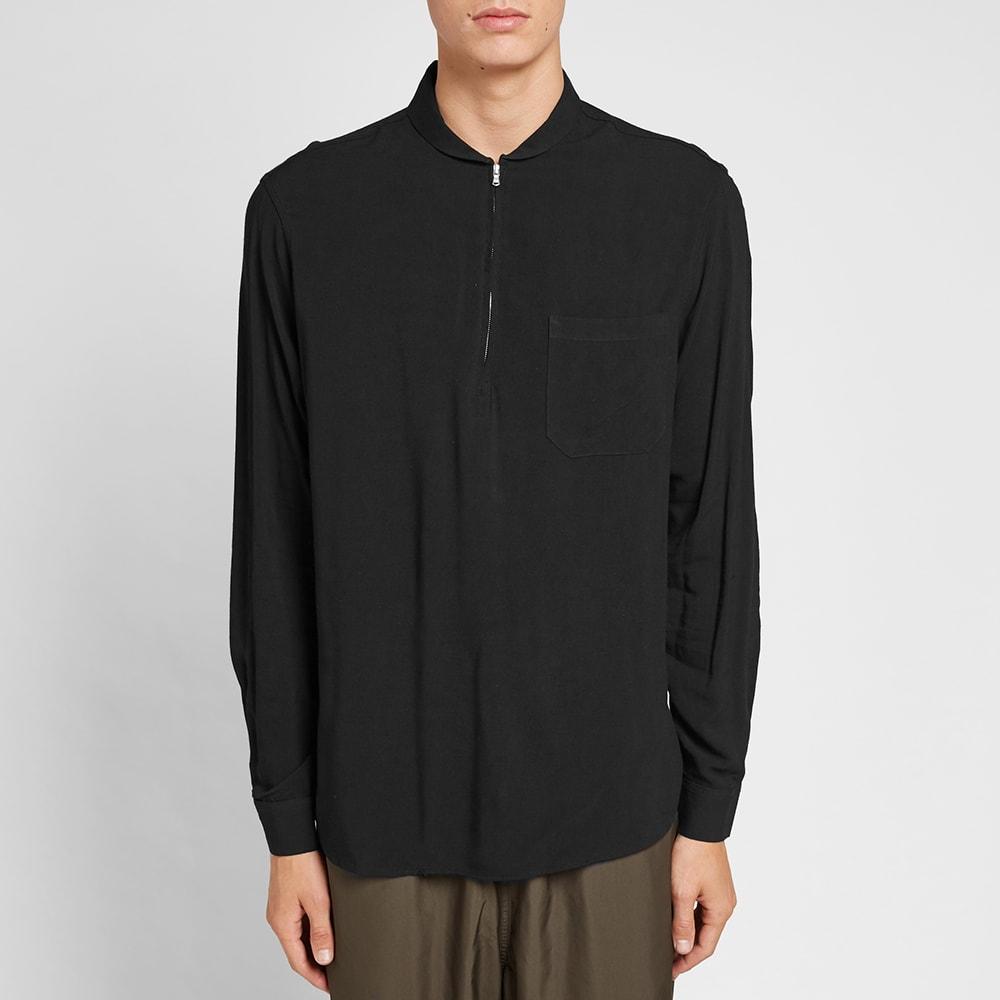 Our Legacy Shawl Zip Shirt in Black for Men - Lyst