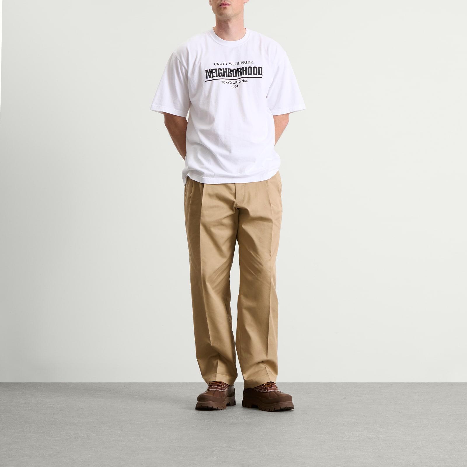 Neighborhood Two Tuck Pants in Natural for Men | Lyst