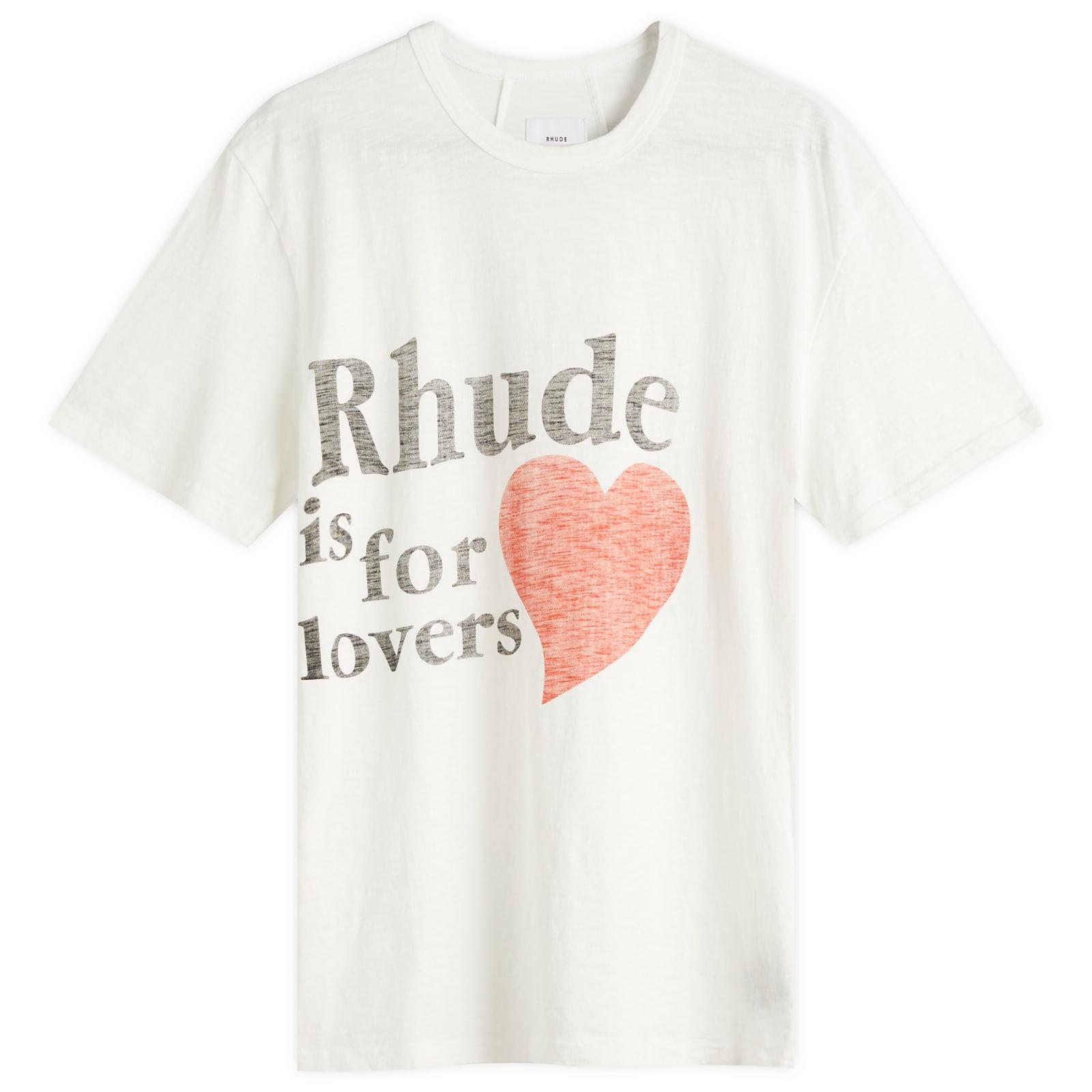 ☆夏におすすめ!☆ RHUDE LOVERS SHORT SLEEVE T-SHIRT Rhude Lovers Short Sleeve T-Shirt in White for Men | Lyst