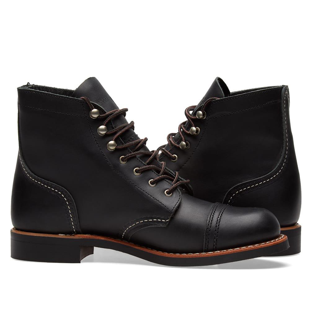 black red wing boots