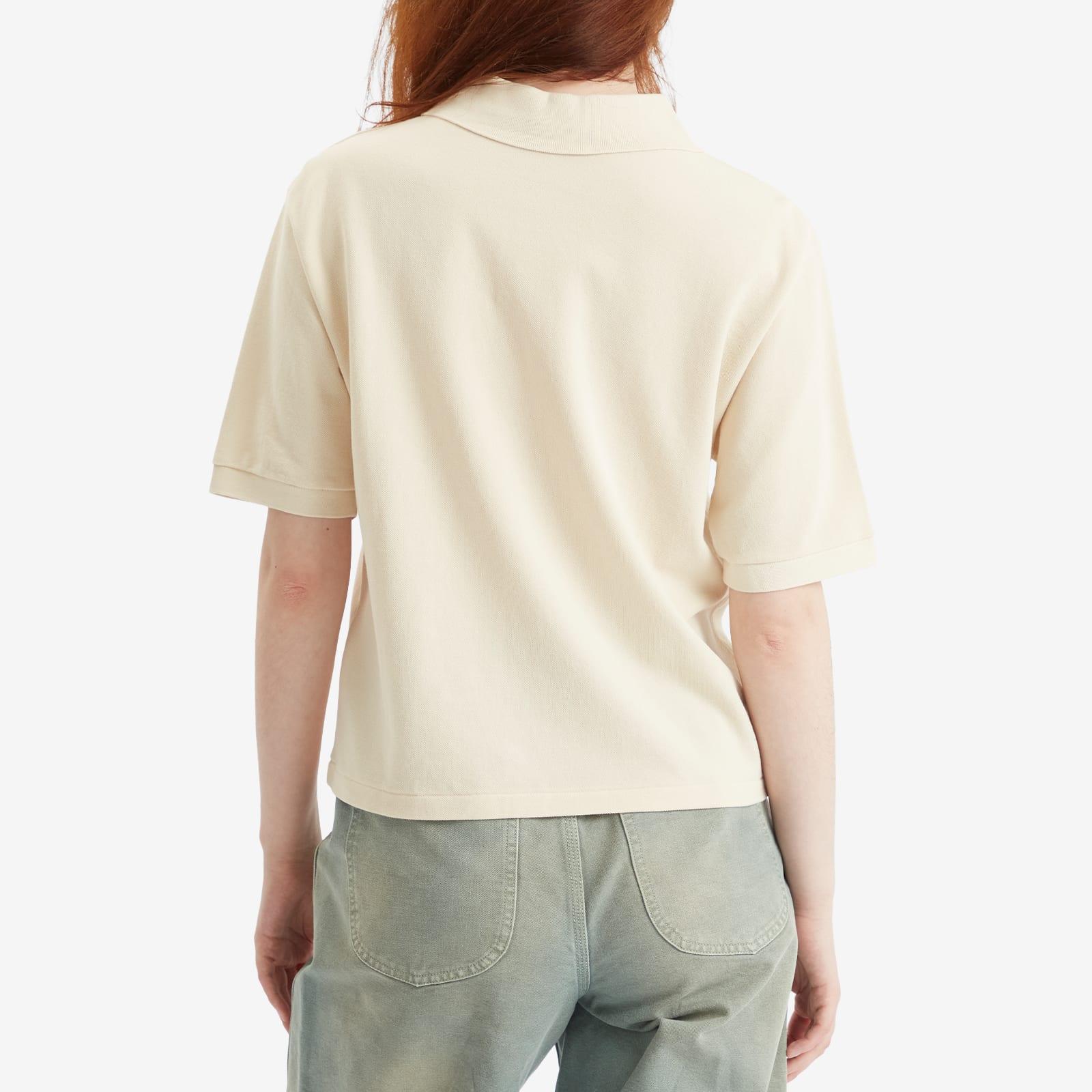 AURALEE High Gauge Pique Polo in Natural | Lyst