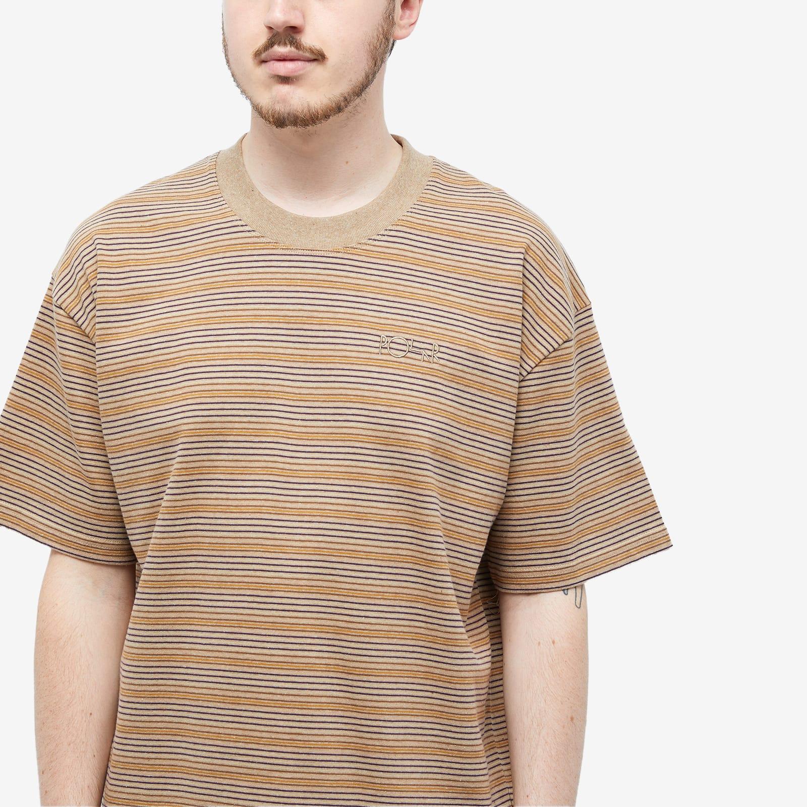 Polar Skate Co. Stripe Surf T-shirt in Brown for Men | Lyst