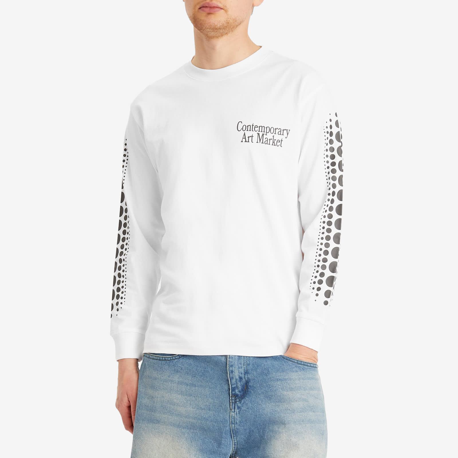 トップス H.R MARKET border long sleeve T-shirt L Men's Long-sleeve T-shirt with graphic patches | Green | Diesel