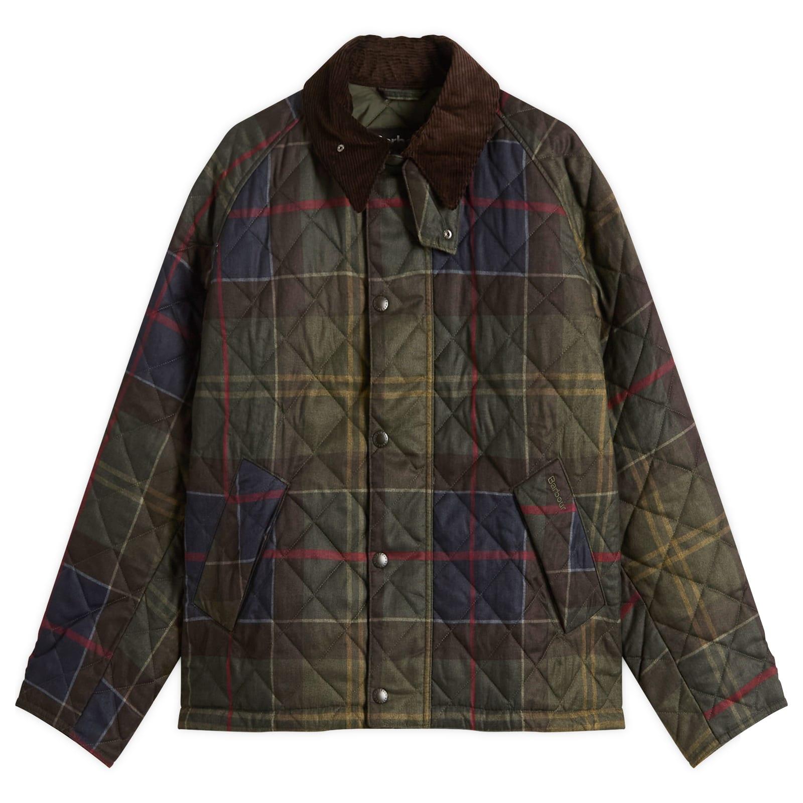 Barbour Tartan Transport Quilted Jacket in Black for Men | Lyst