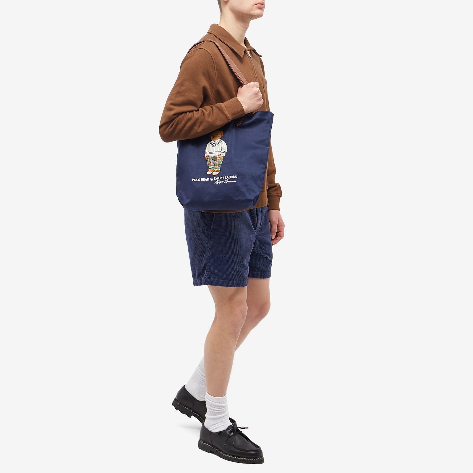 Polo Ralph Lauren Polo Bear Twill Shopper Tote Handbags in Blue for Men