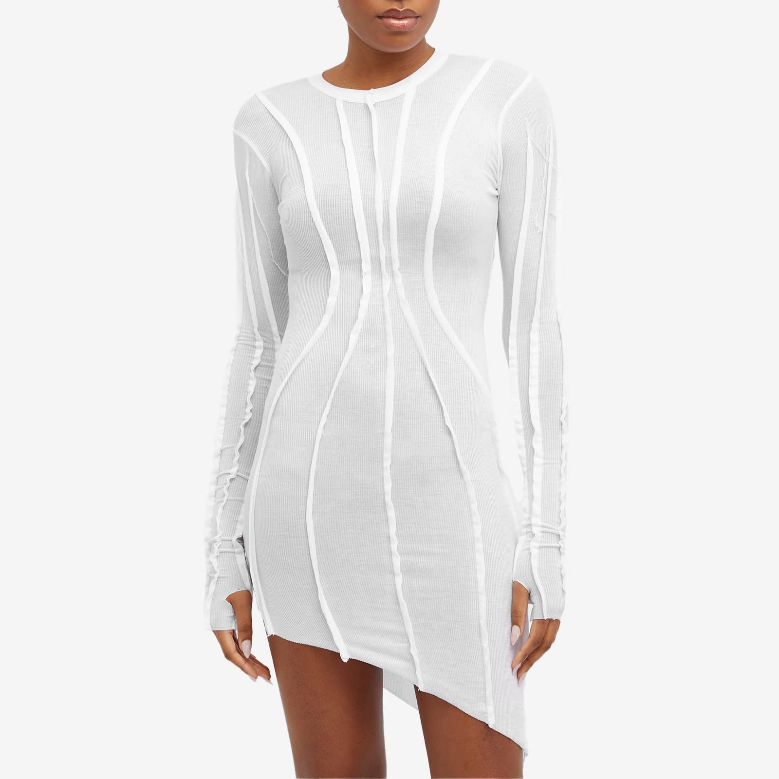 sami miro vintage asymmetric long sleeve mini dress SAMI MIRO VINTAGE Asymmetric Long Sleeve Mini Dress Taupe   MAISONDEFASHION.COM