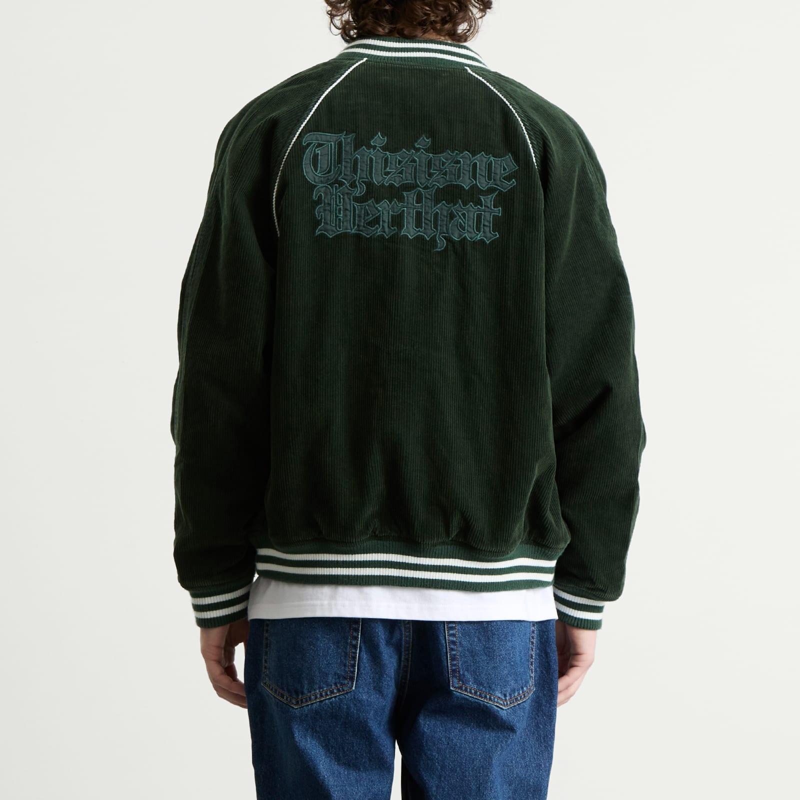 thisisneverthat Corduroy Varsity Jacket in Green for Men | Lyst UK
