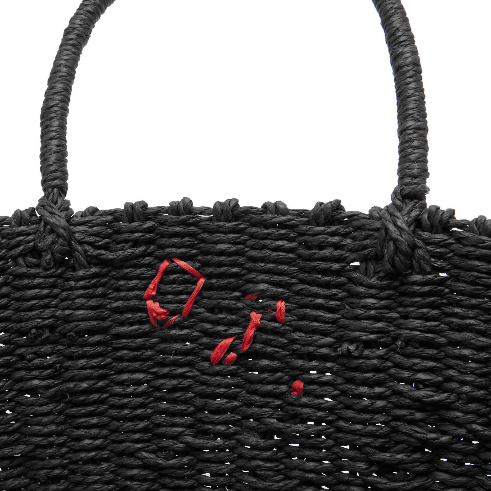 Damson Madder Straw Market Bag in Black | Lyst