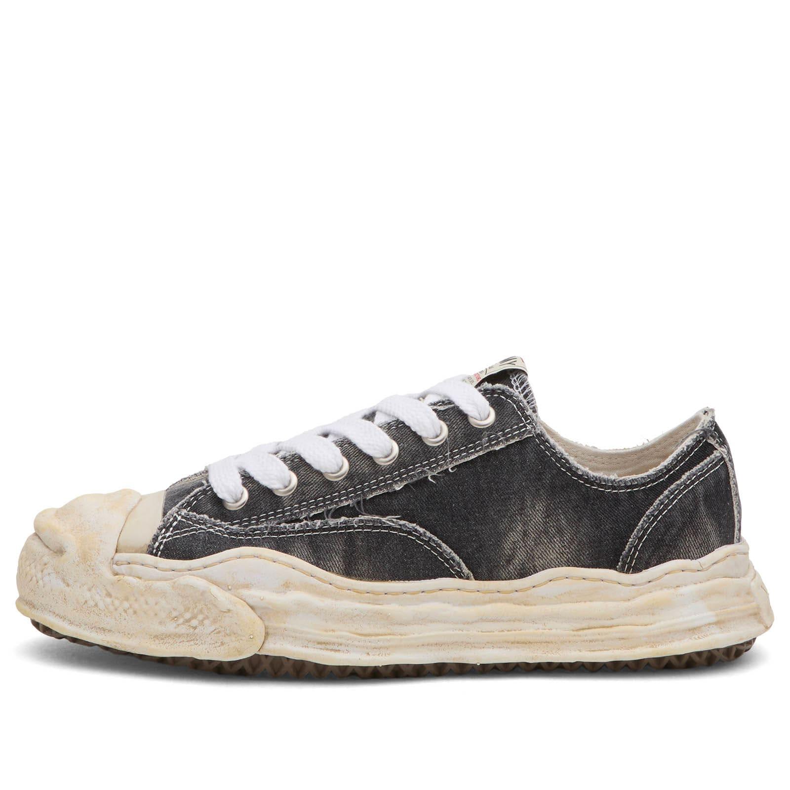 Maison Mihara Yasuhiro Hank Bleach Washed Low-Top in Black for Men 