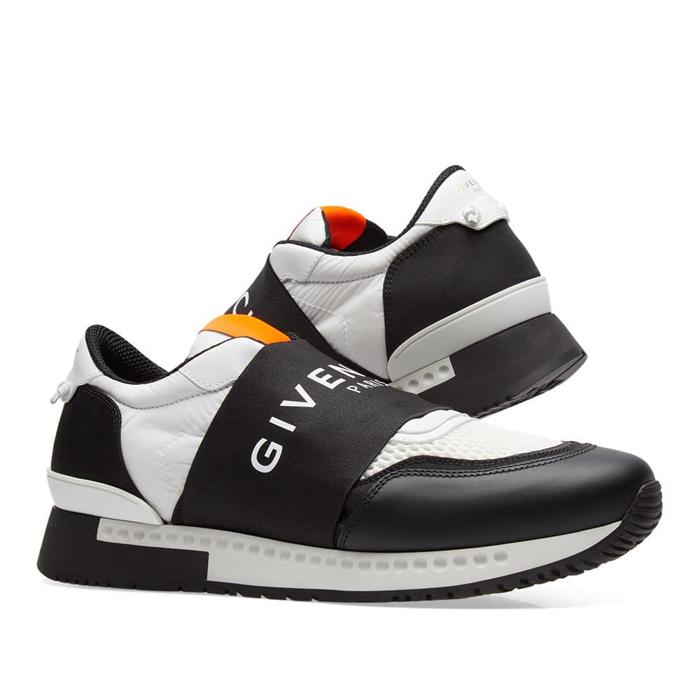 Givenchy Leather Active Runner Elastic Logo Sneaker in