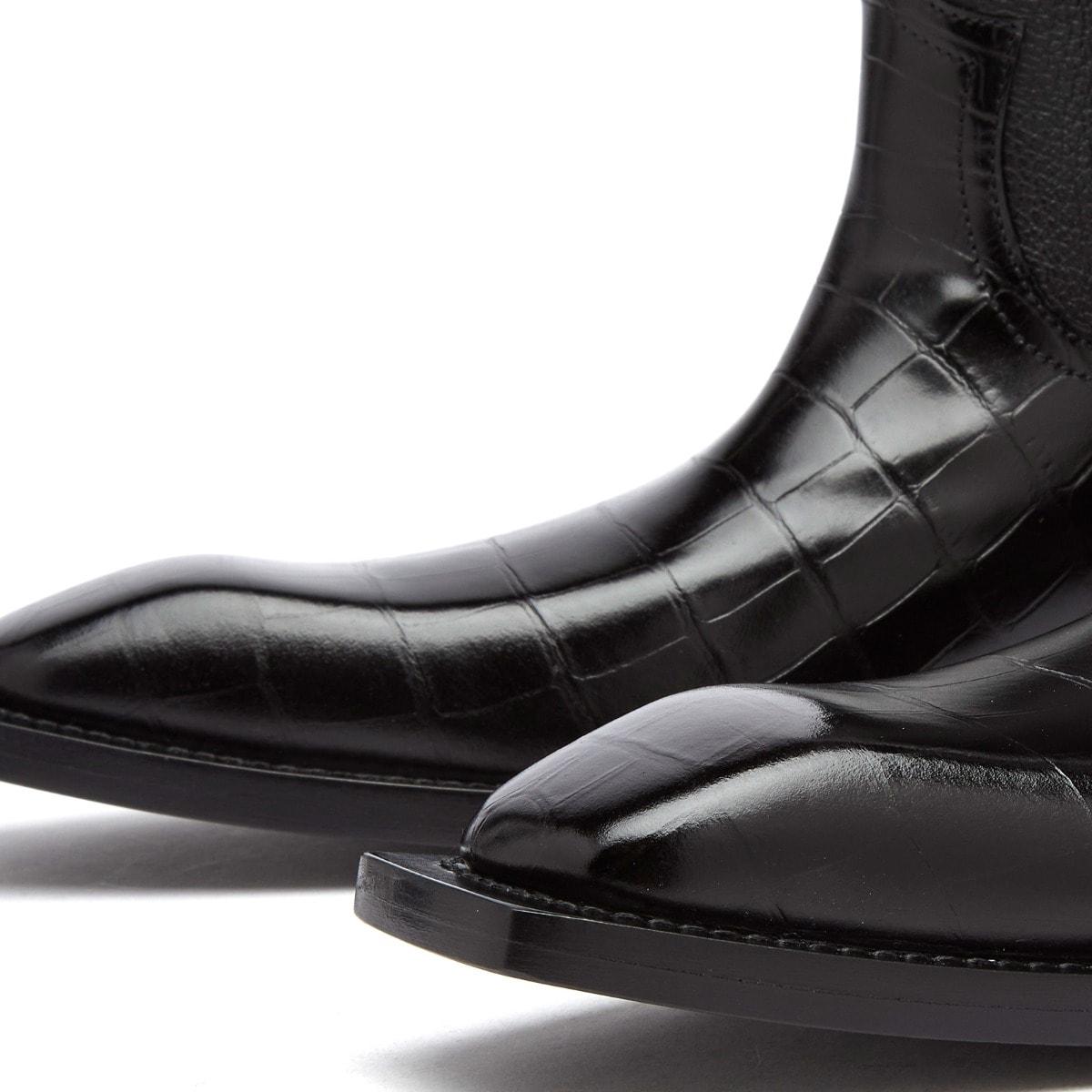 Martine Rose Cowboy Boot in Black | Lyst