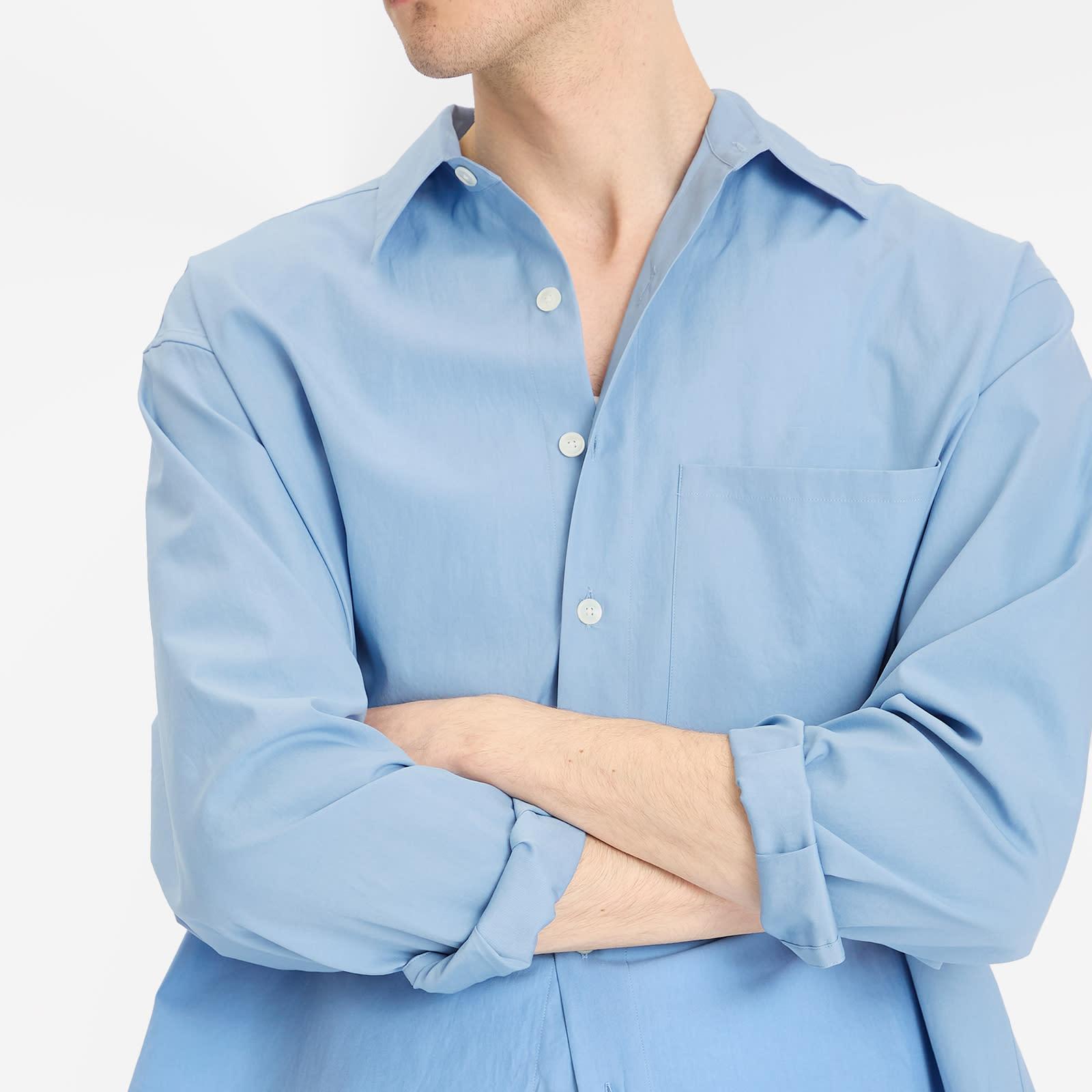 AURALEE Washed Finx Twill Big Shirt in Blue for Men | Lyst