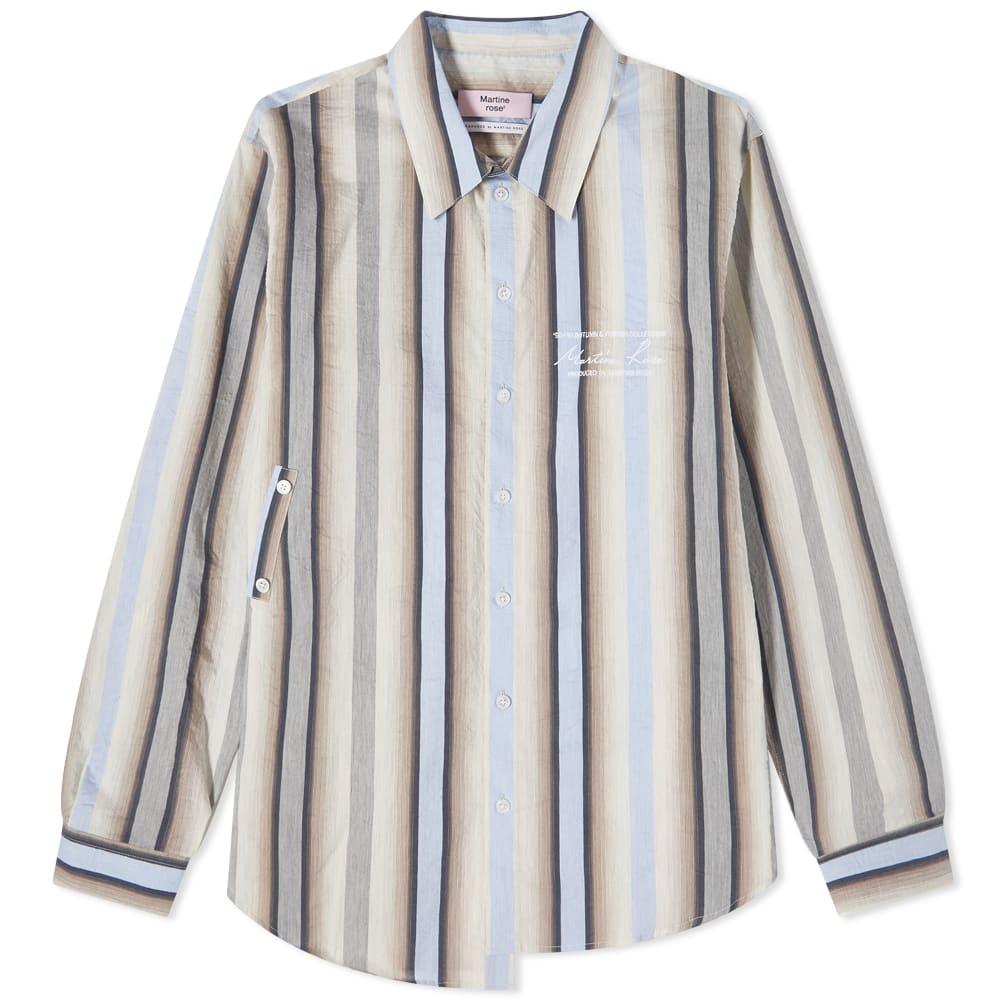 Martine Rose Wrap Shirt in Blue | Lyst