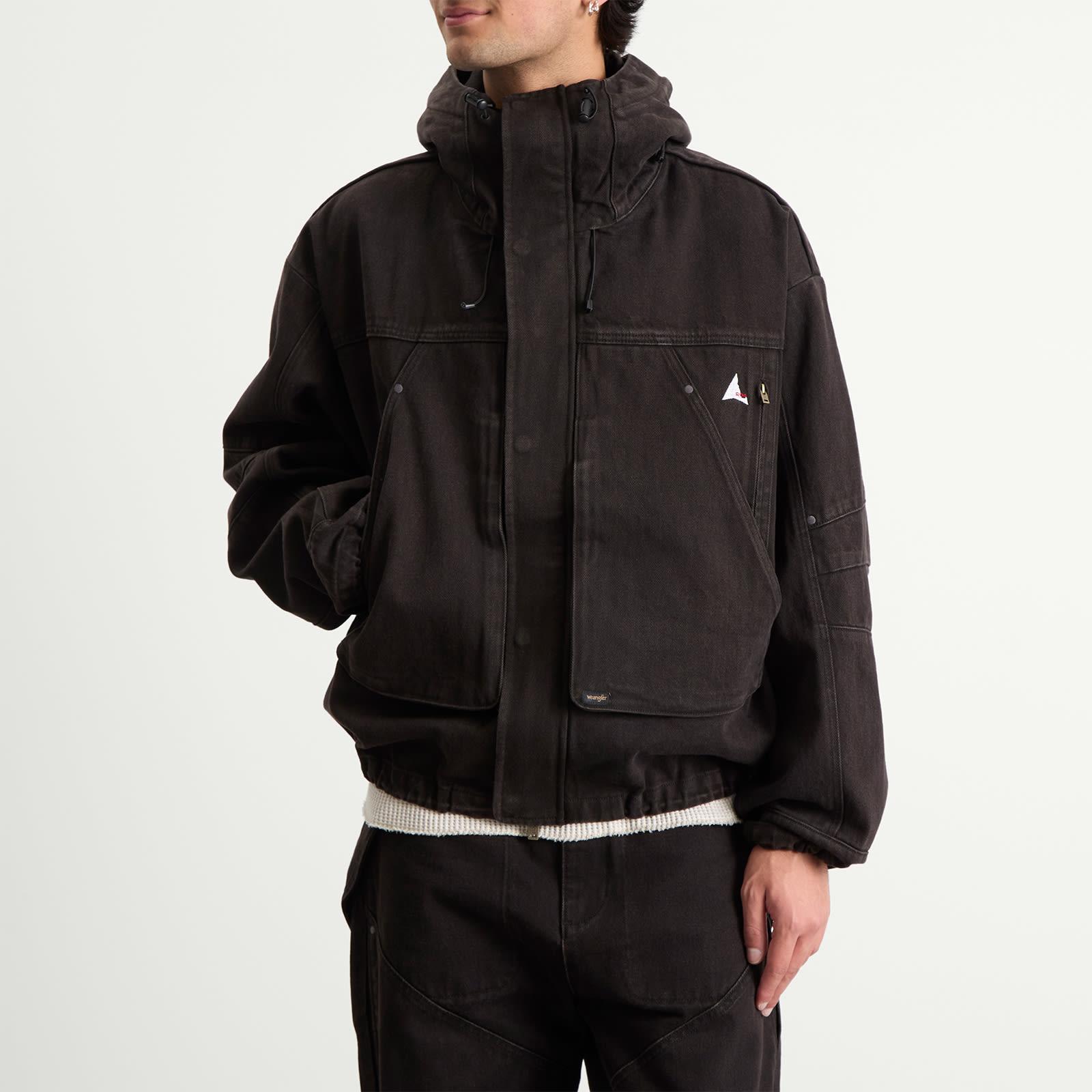 ROA X Wrangler Volano Denim Jacket in Black for Men | Lyst UK