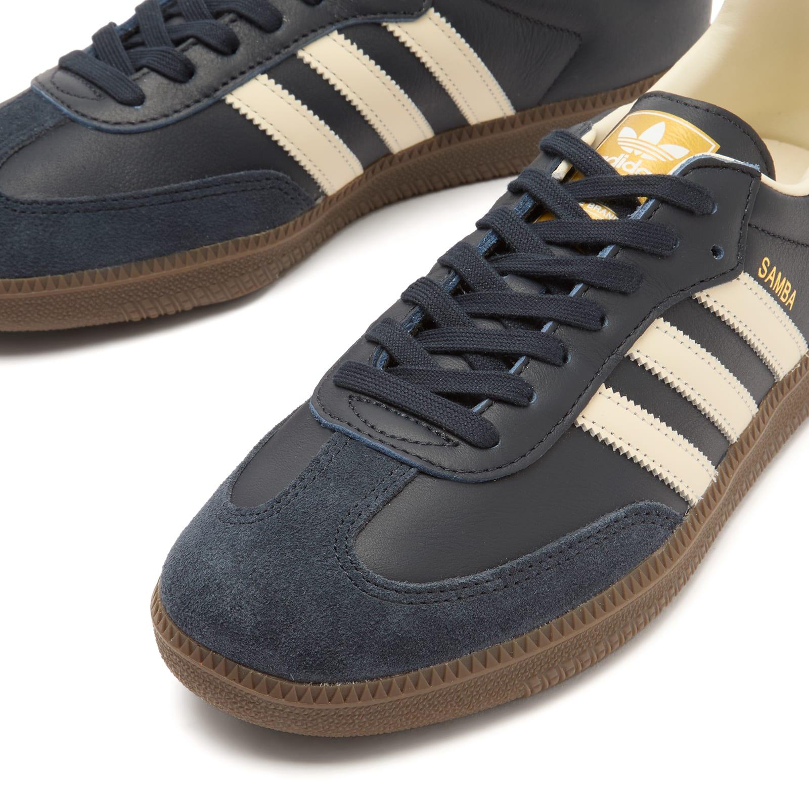 adidas gazelle silver green womens Adidas Originals SAMBA OG Samba ID2056 navy Sneakers Shoes Men Women