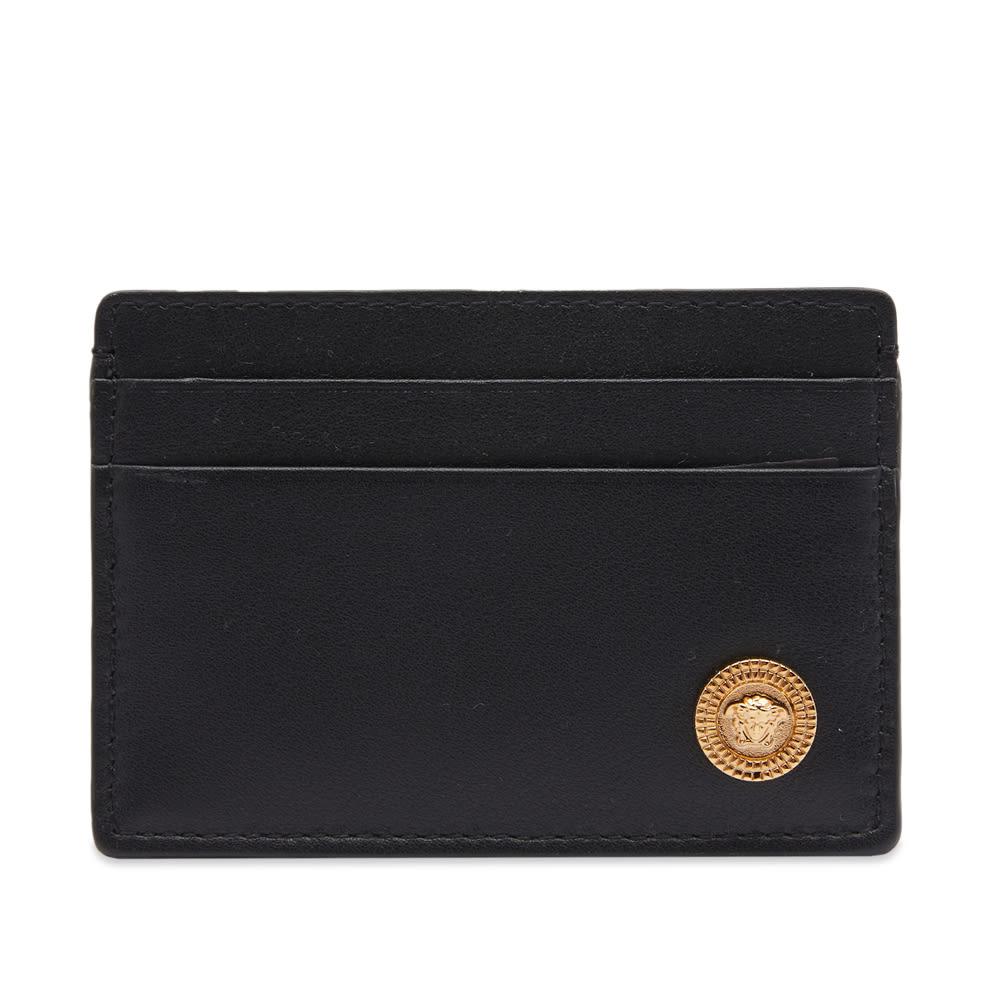 Versace Medallion Card Holder in Black for Men Lyst