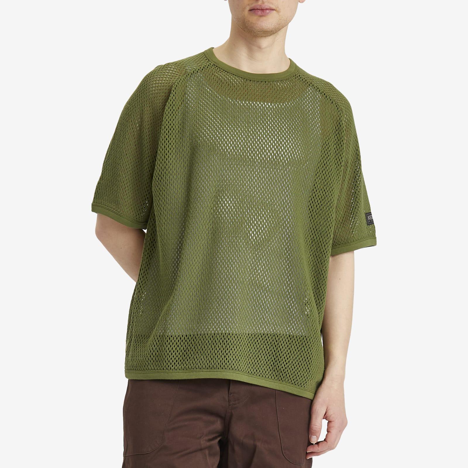 KENZO Mesh Oversized T-Shirt in Green for Men | Lyst