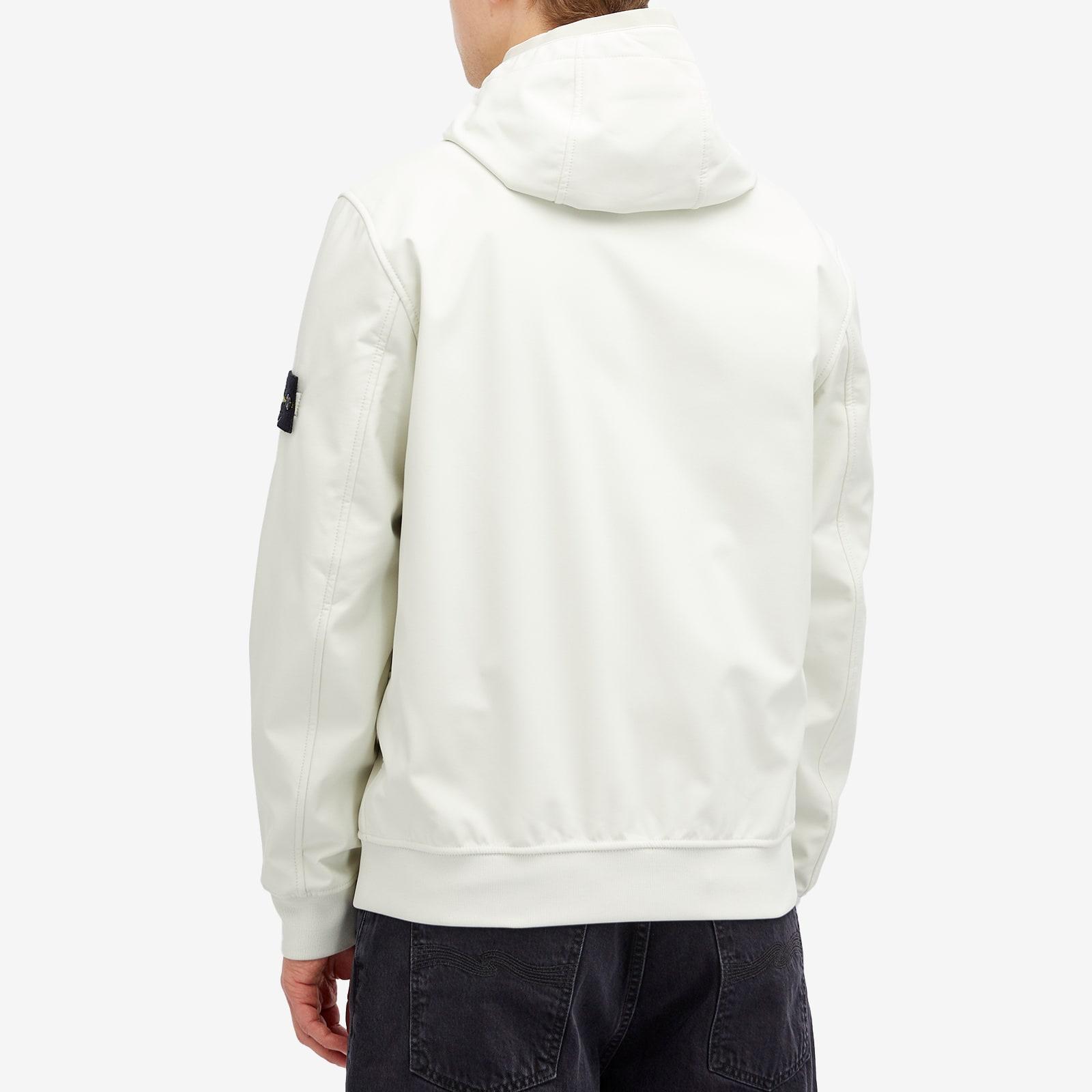 Stone Island Soft Shell-R Jacket in White for Men | Lyst