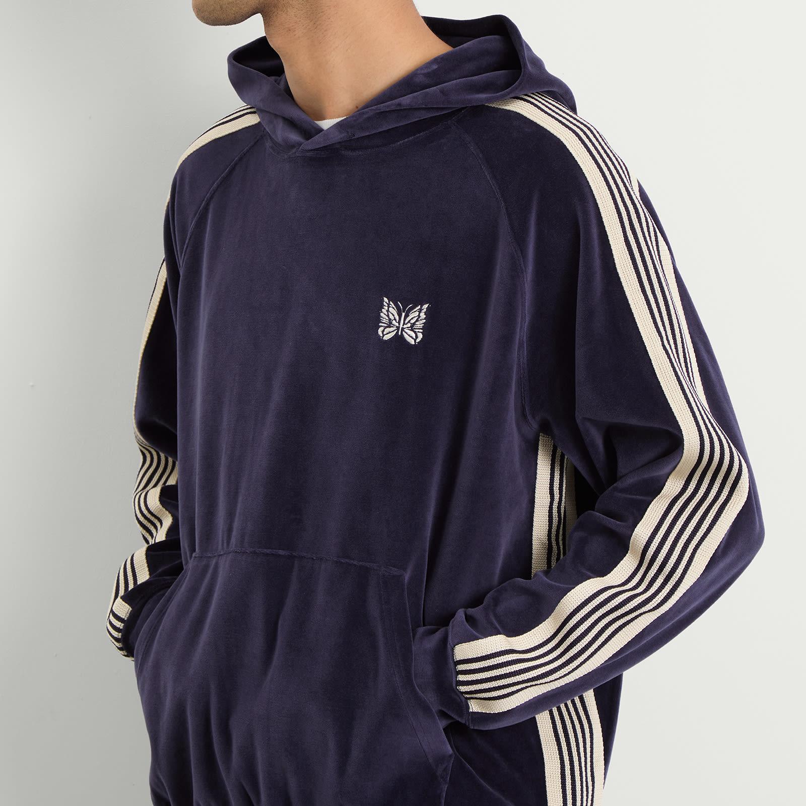 Needles Velour Track Hoodie in Blue for Men | Lyst