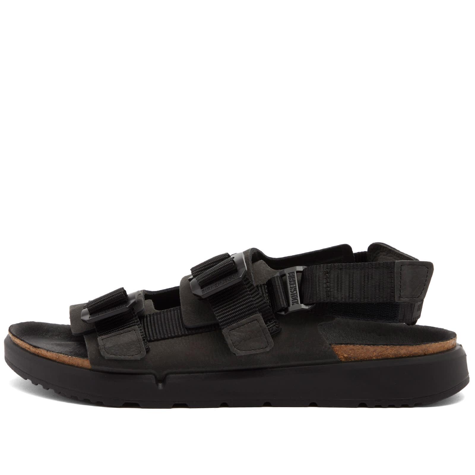 サンダル Birkenstock Black Shinjuku Sandal Shinjuku Leather-Textile Black | BIRKENSTOCK