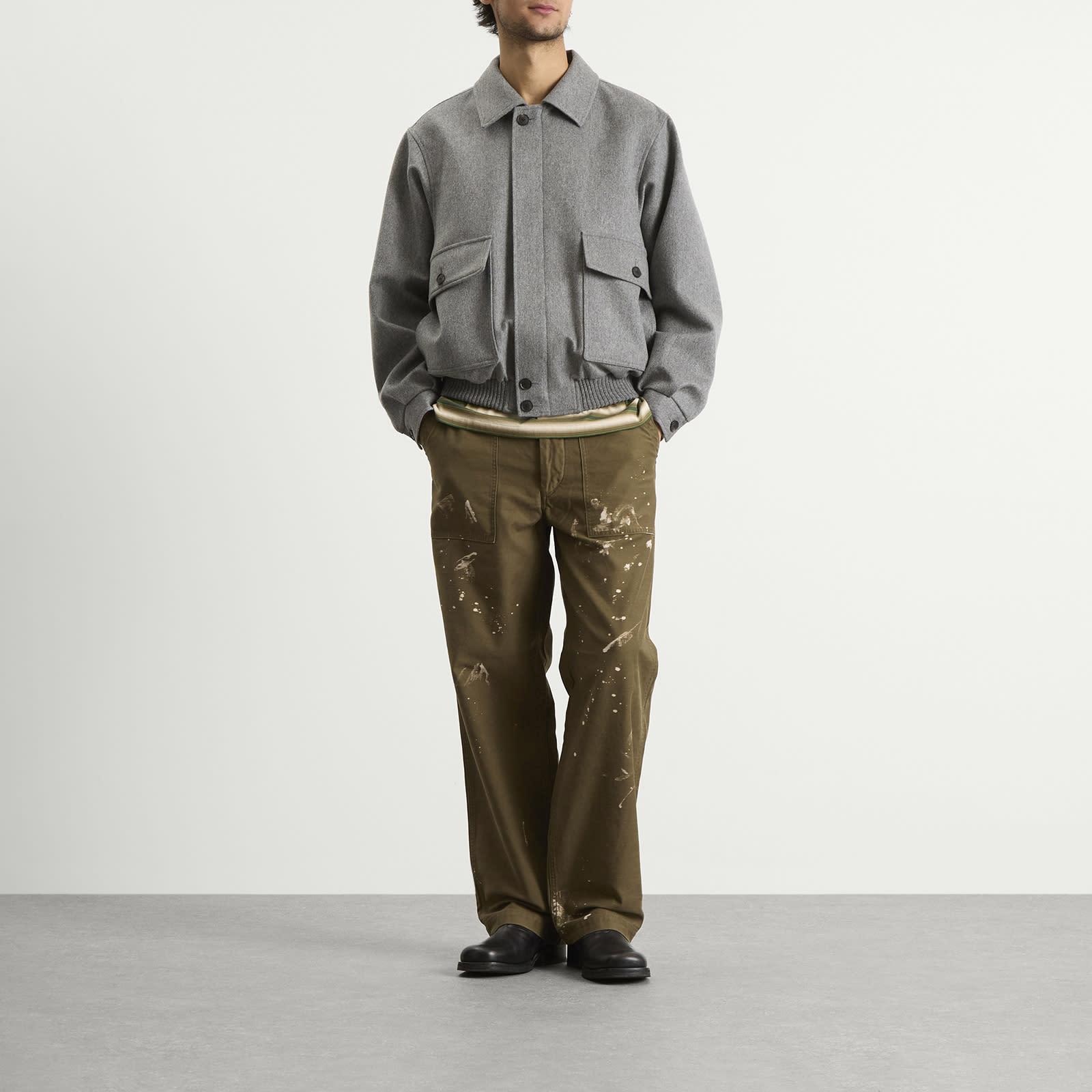auralee-Khaki-Brown-Washed-