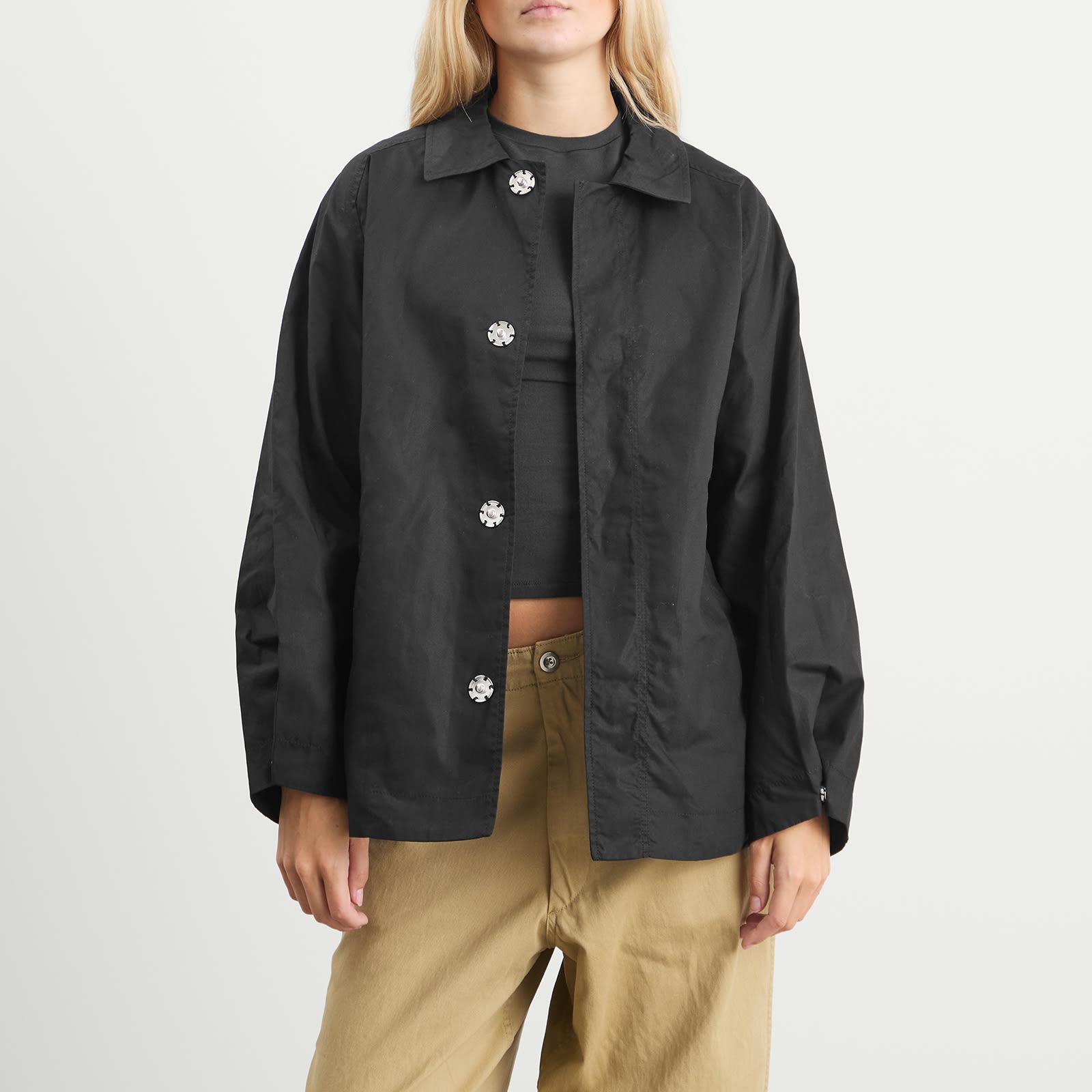 Baserange Even Waxed Cotton Jacket in Black | Lyst Australia