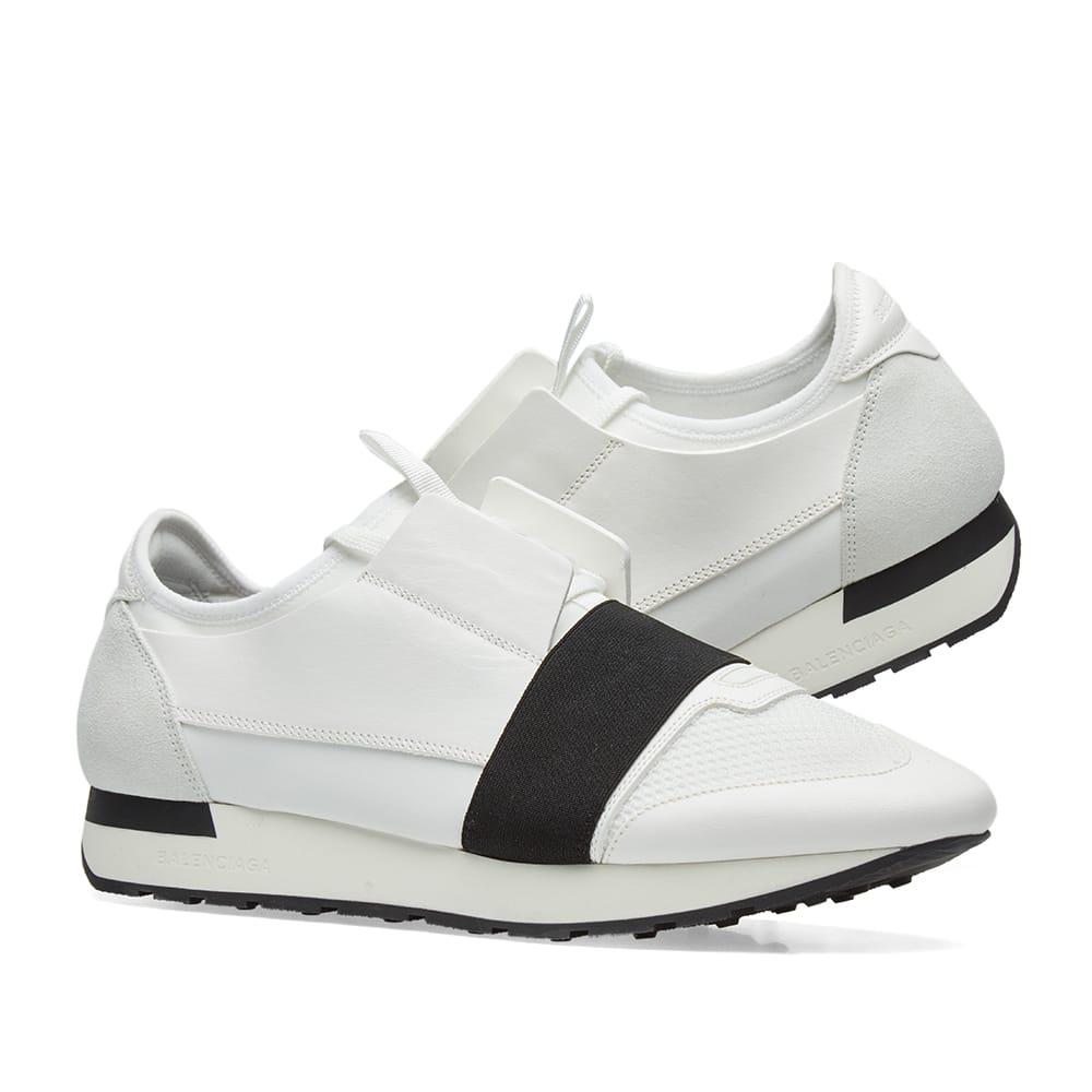 Balenciaga race runner white clearance