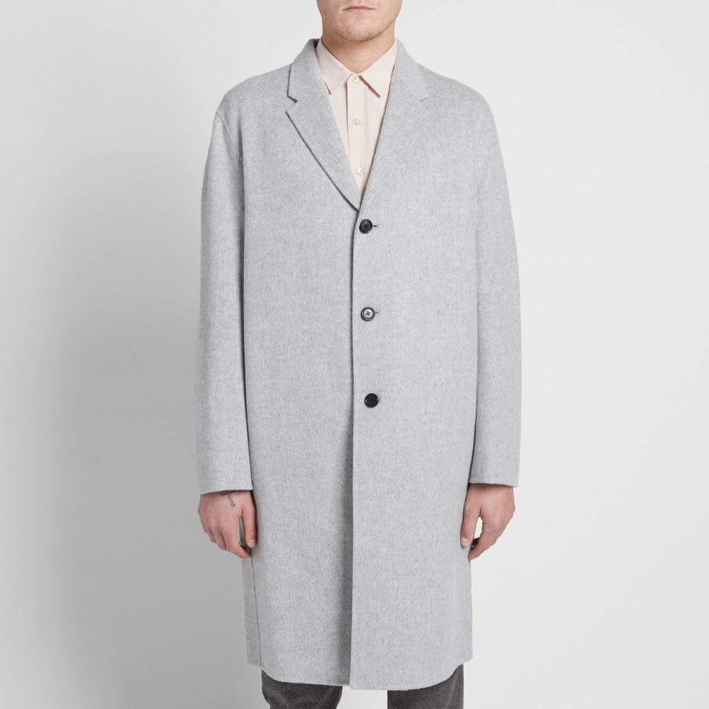 Acne Studios Wool Chad Classic Coat in Grey (Grey) for Men - Lyst