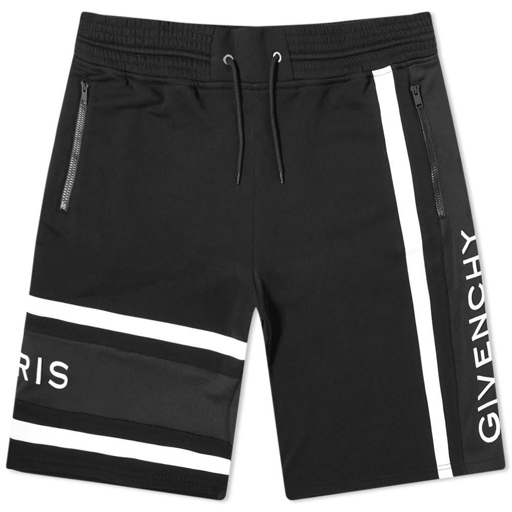 Givenchy Cotton Band Logo Sweat Shorts in Black for Men - Lyst