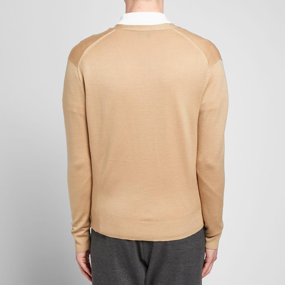 maison kitsune wool cardigan