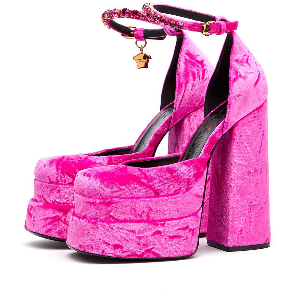 Versace Platform Heel in Pink Lyst