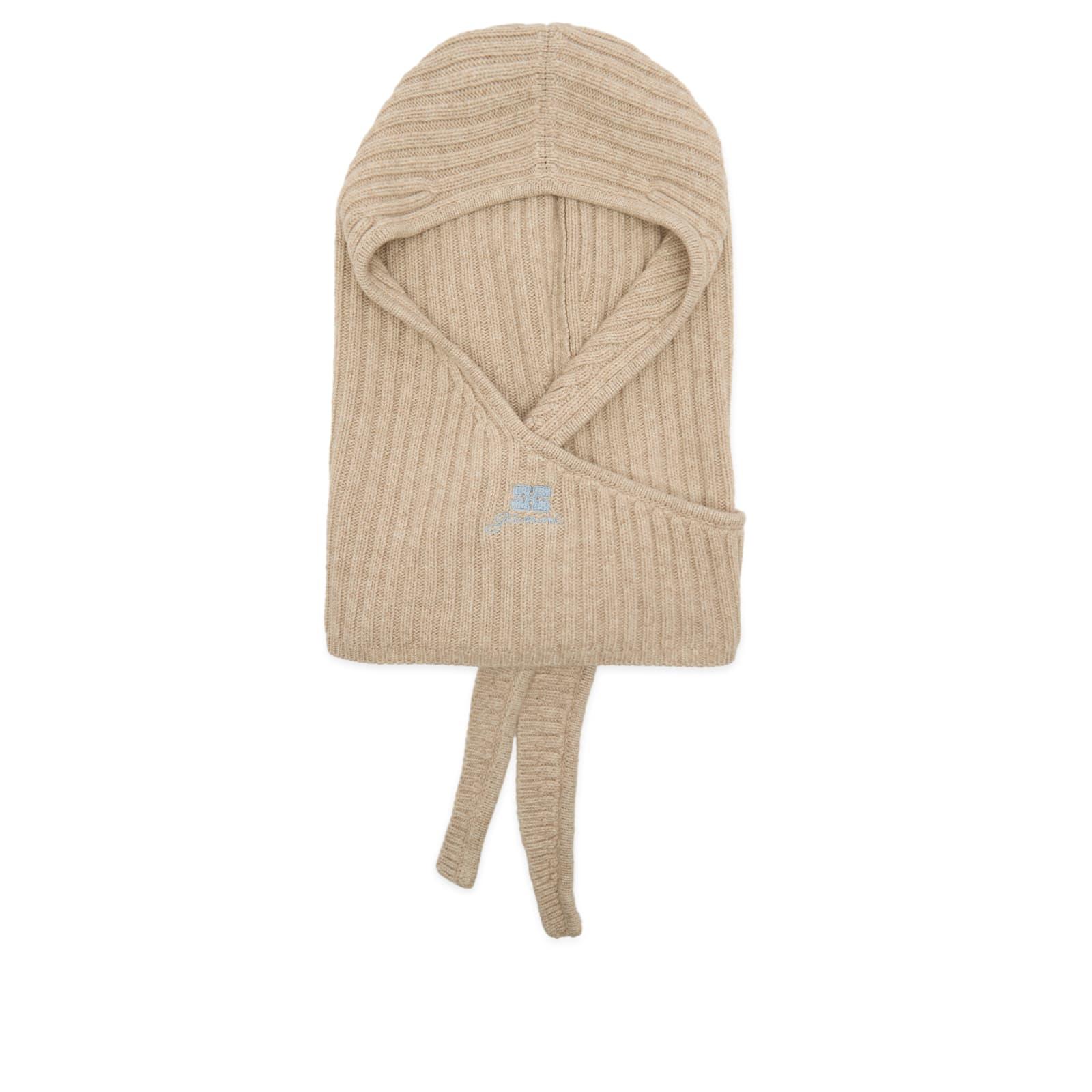 GANNI(ガニー)Core FutureWool Knit Balaclava Ganni Core Future Wool Knit Balaclava in Natural | Lyst UK