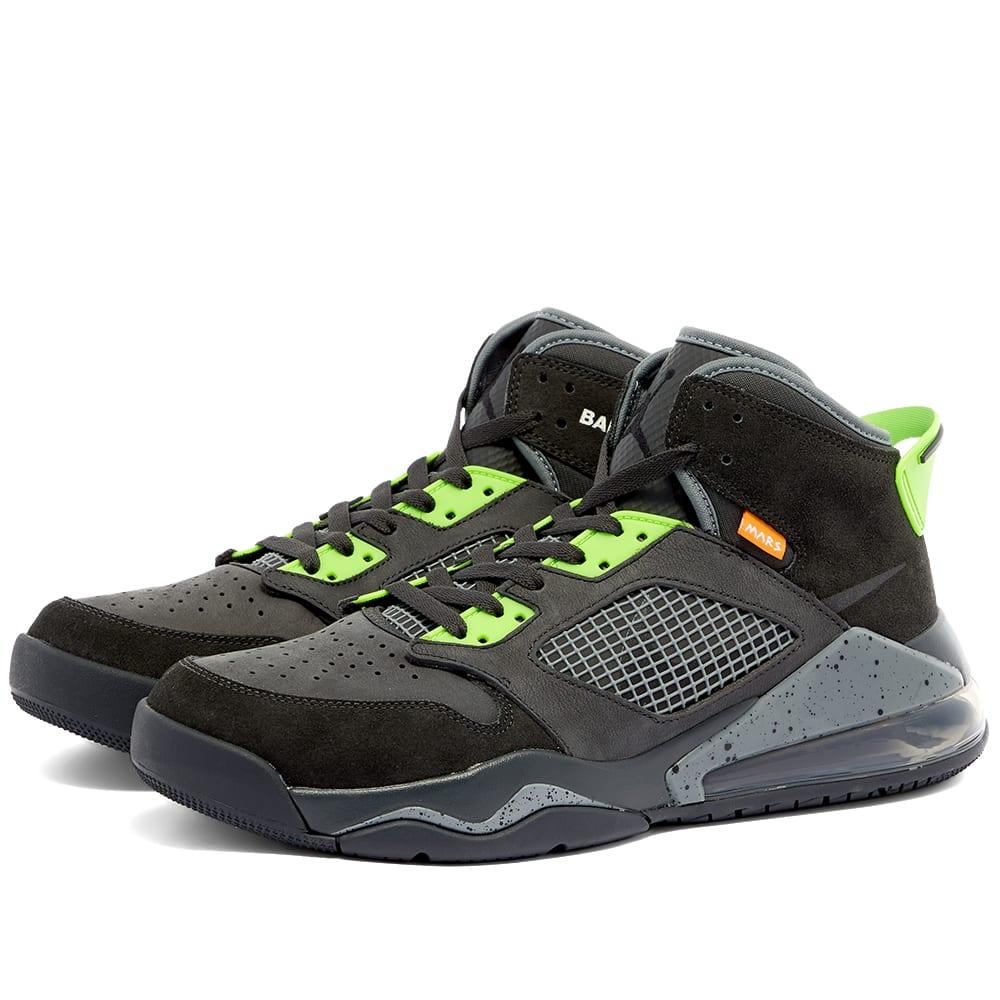 Nike Leather Jordan Mars 270 in Anthracite \u0026 Electric Green (Black) for Men  - Lyst