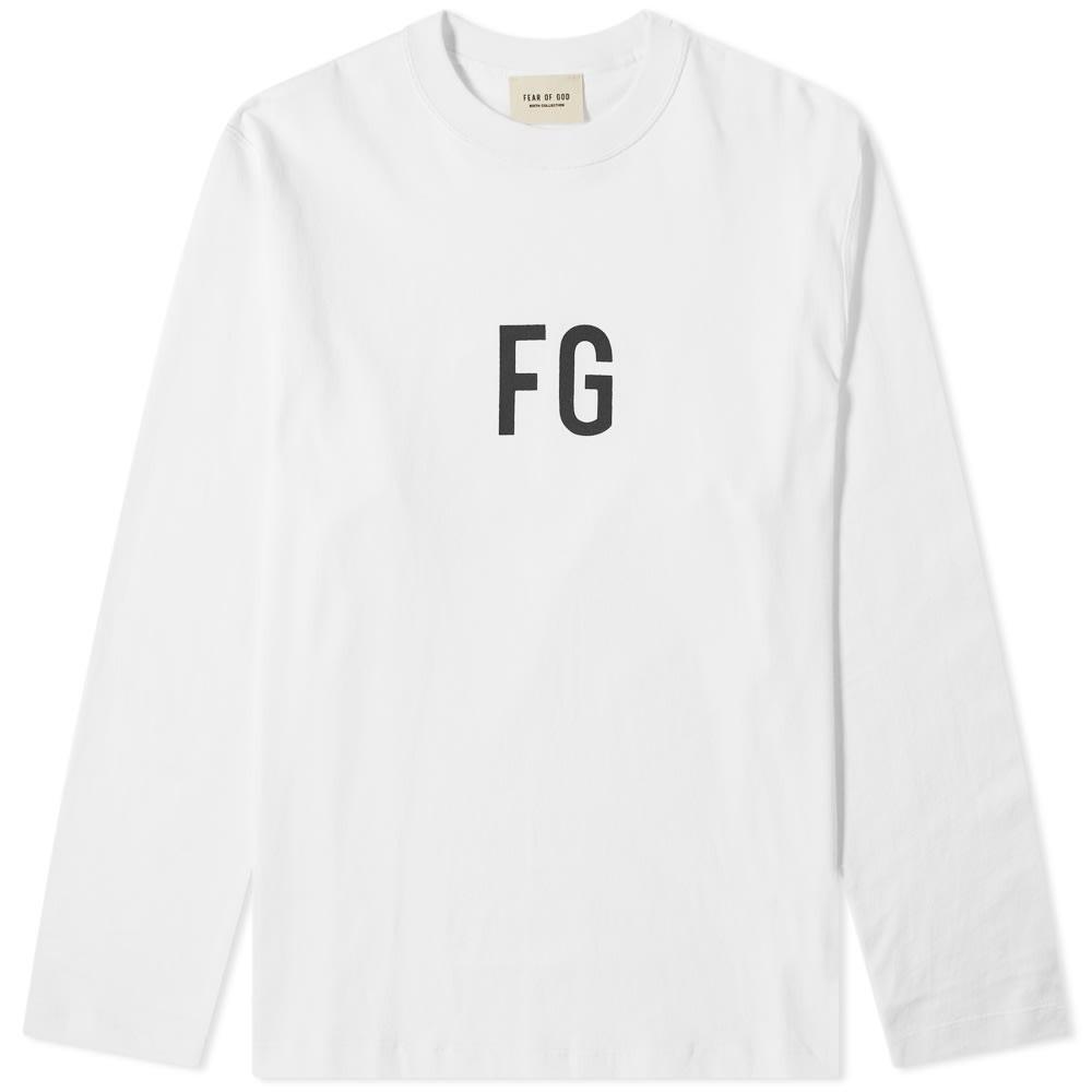 Fear Of God Cotton Long Sleeve Fg Tee in White for Men - Save 6% - Lyst