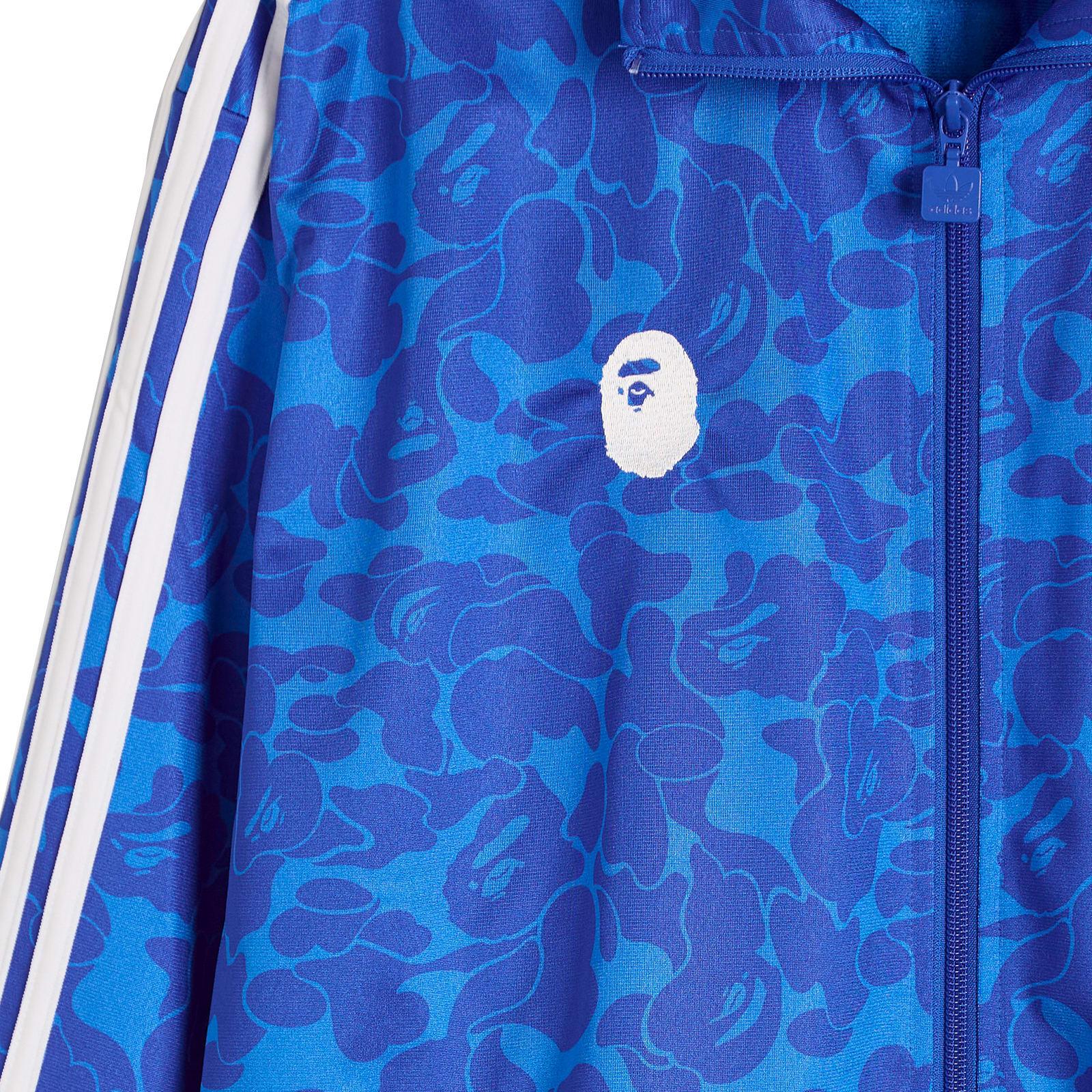 adidas X Bape Firebird Tracktop in Blue Lyst UK