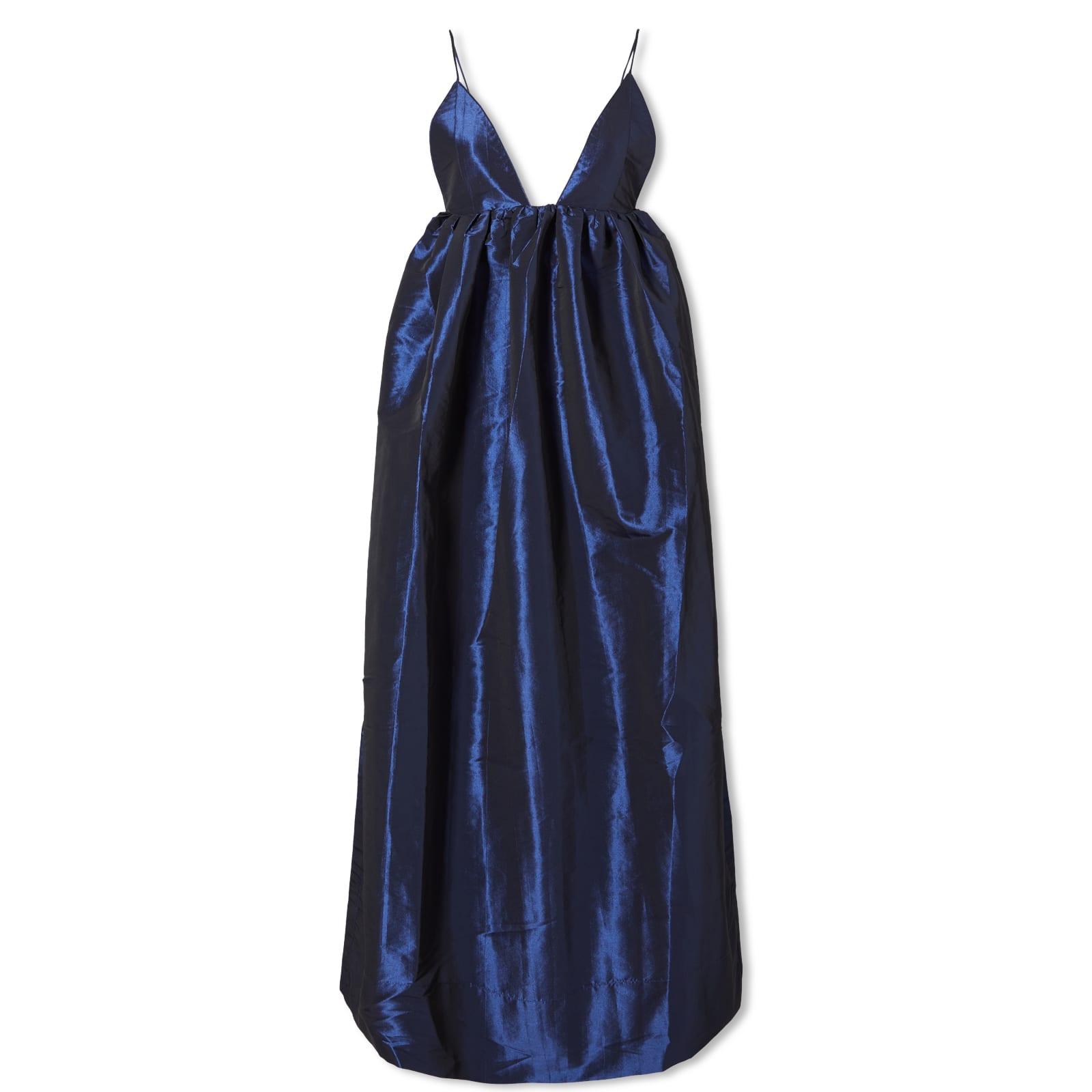 knee length dresses for ladies Rent Ganni Duchesse Strap Black Midi Dress