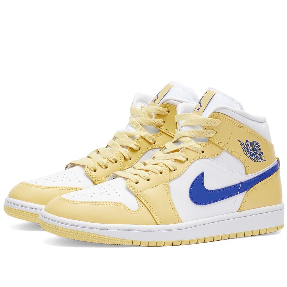Nike Air Jordan 1 Mid SE “Yellow Toe” Size 10 Mens Black White 2019  852542-071 | eBay